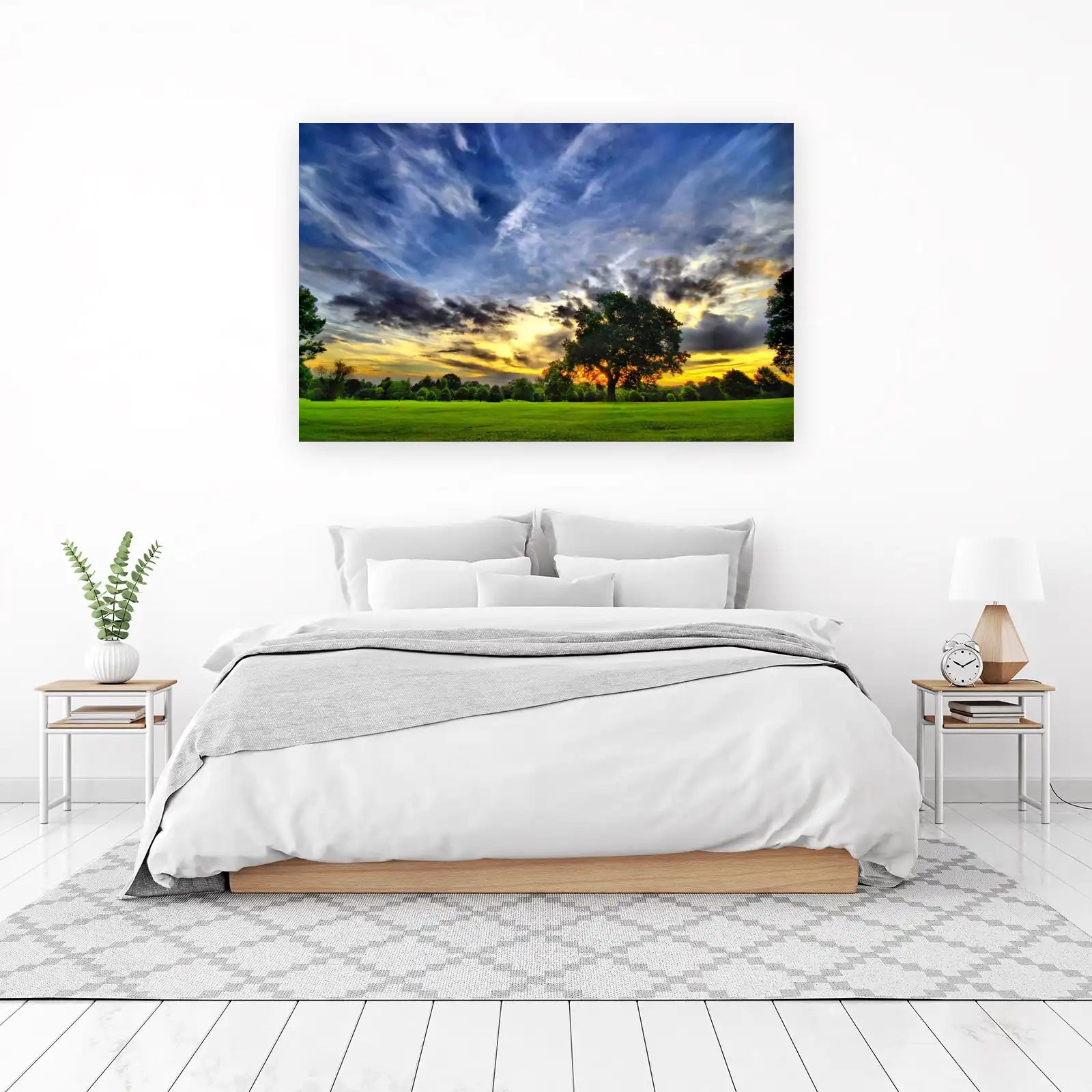 Dramatic Sunset Landscape Wall Art