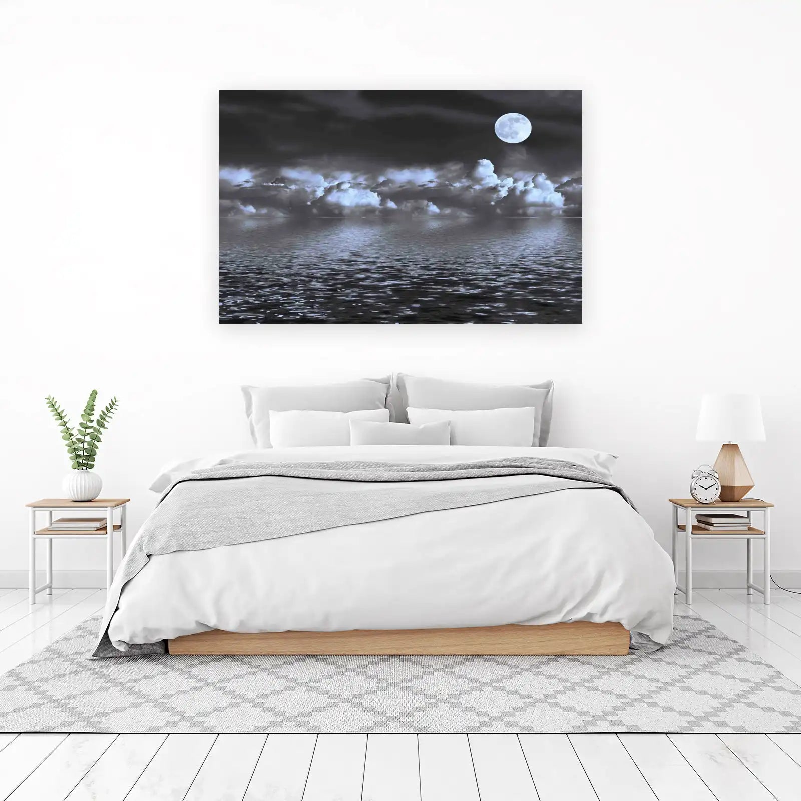 Mystic Moonlight Ocean Sky Wall Art