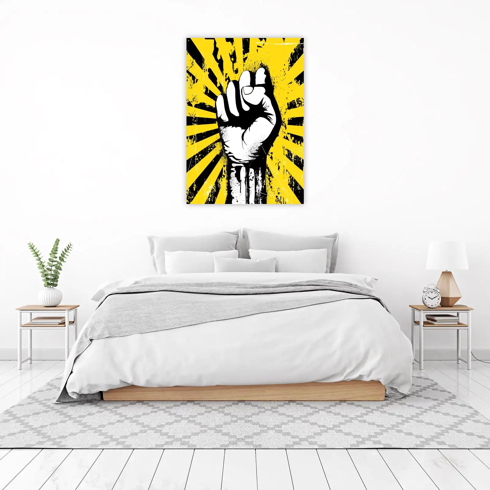 Bold Fist Power Motivational Wall Art