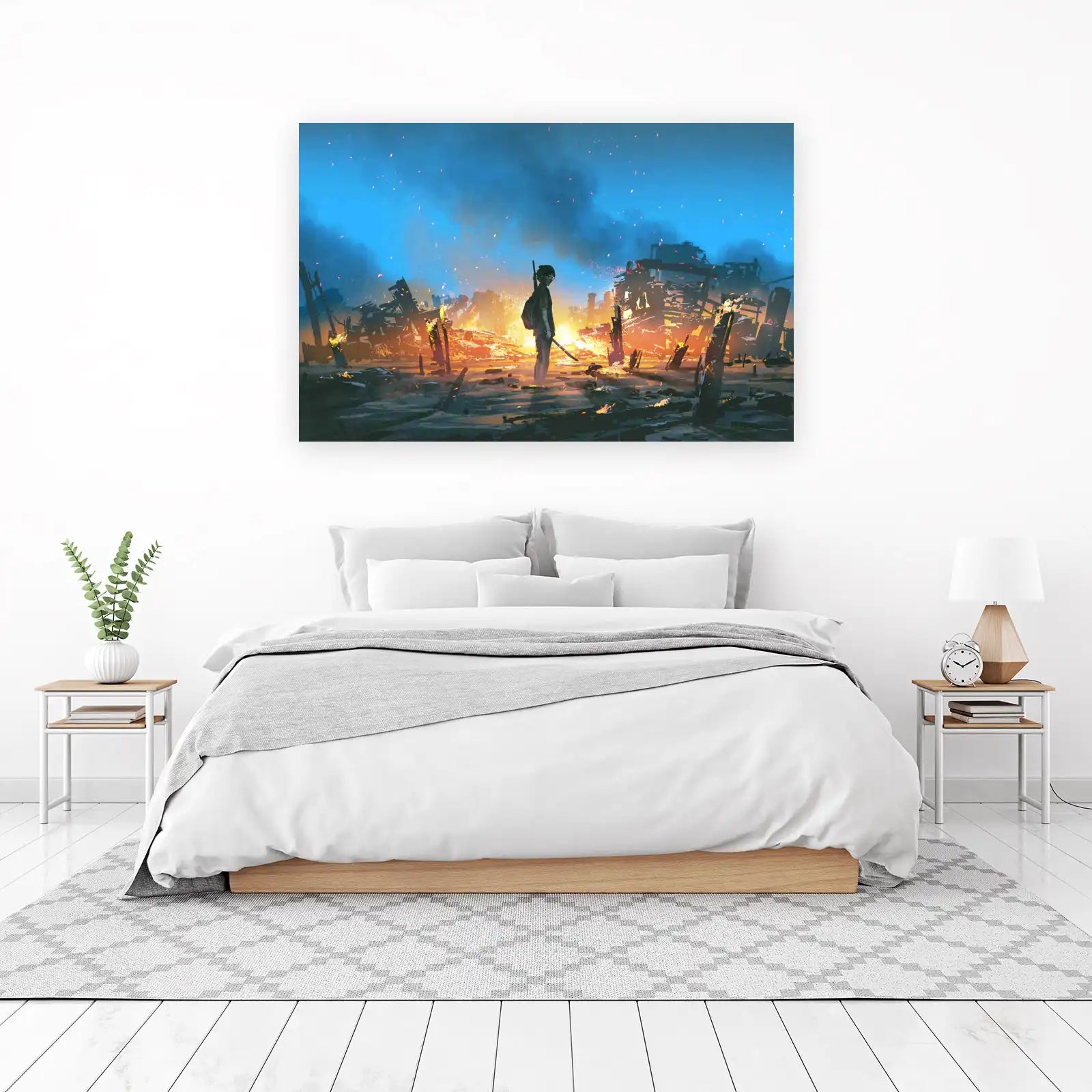 Post-Apocalyptic Warrior Wall Art