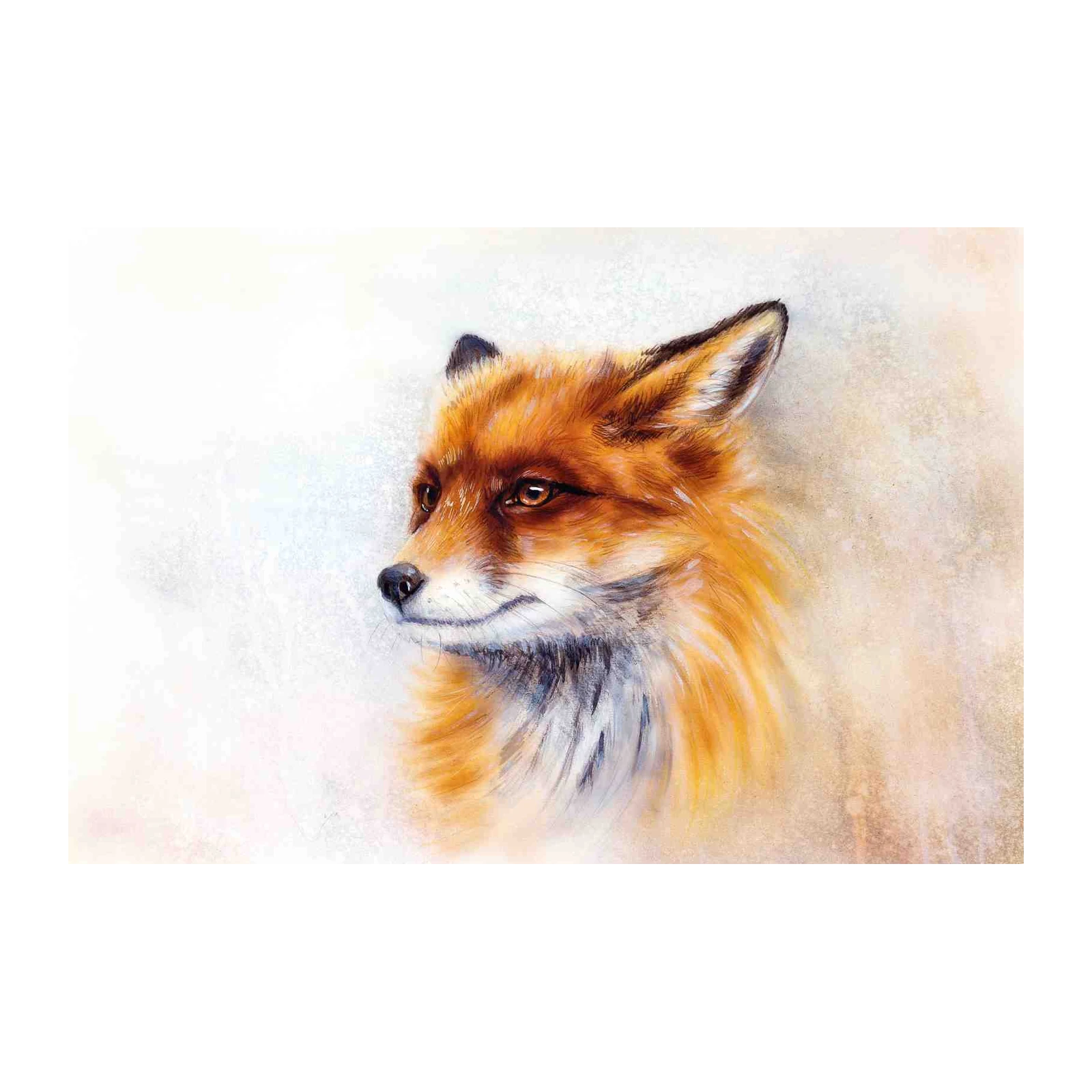 Majestic Fox Portrait Wildlife Art Wall Art