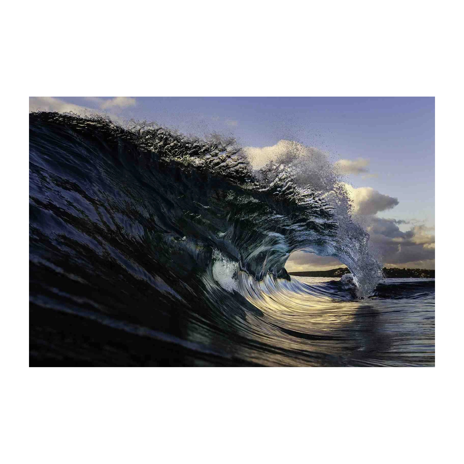 Dramatic Ocean Wave Barrel Wall Art