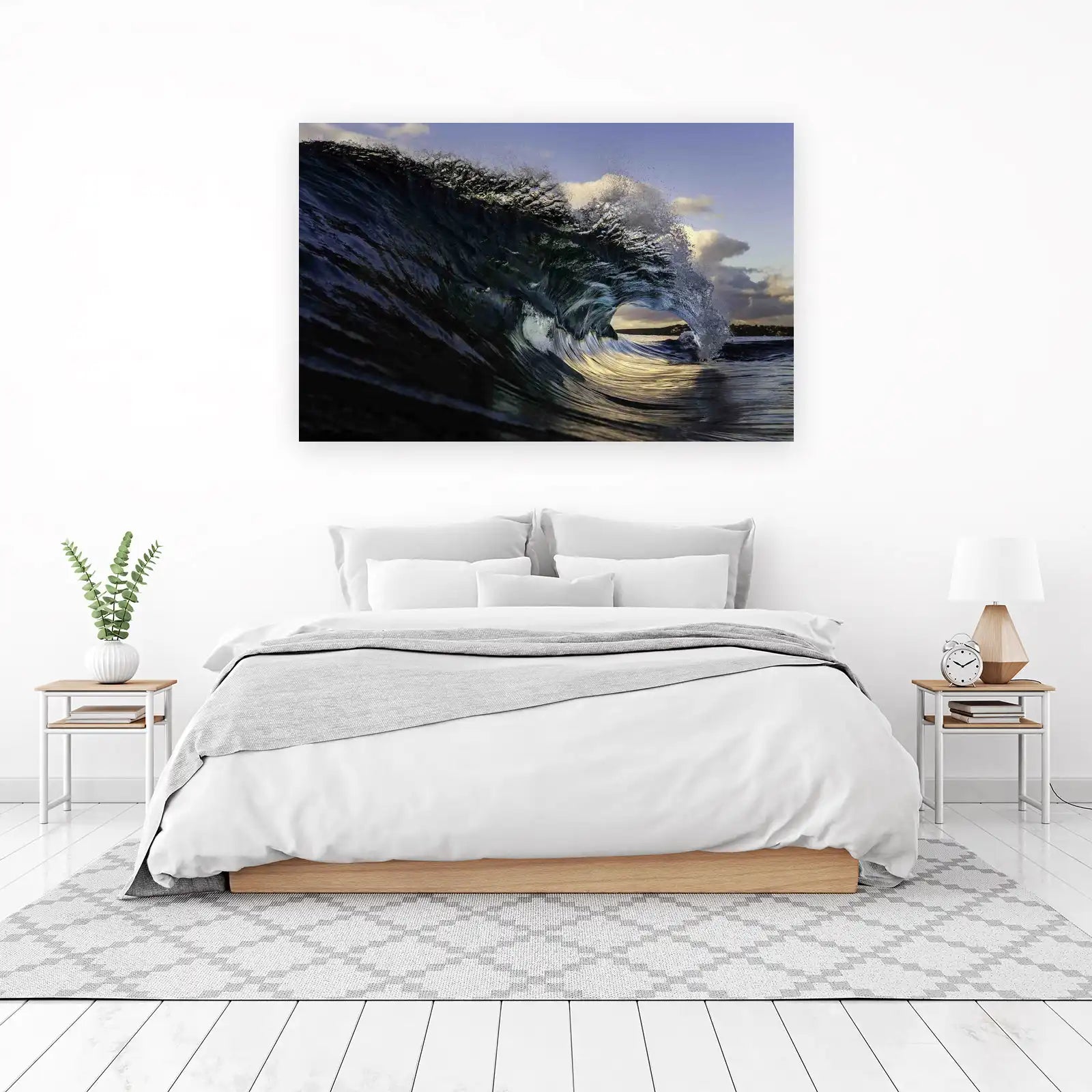 Dramatic Ocean Wave Barrel Wall Art