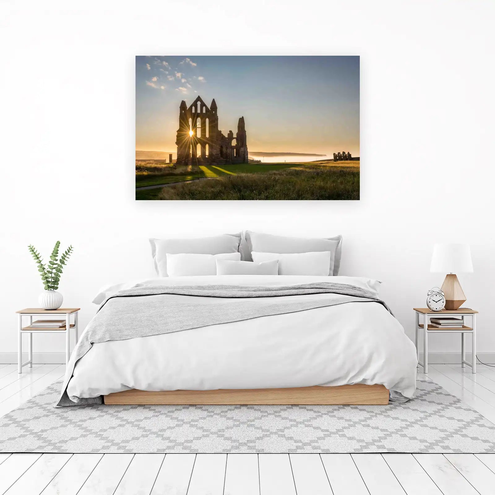 Historic Abbey Ruins Sunrise Wall Art