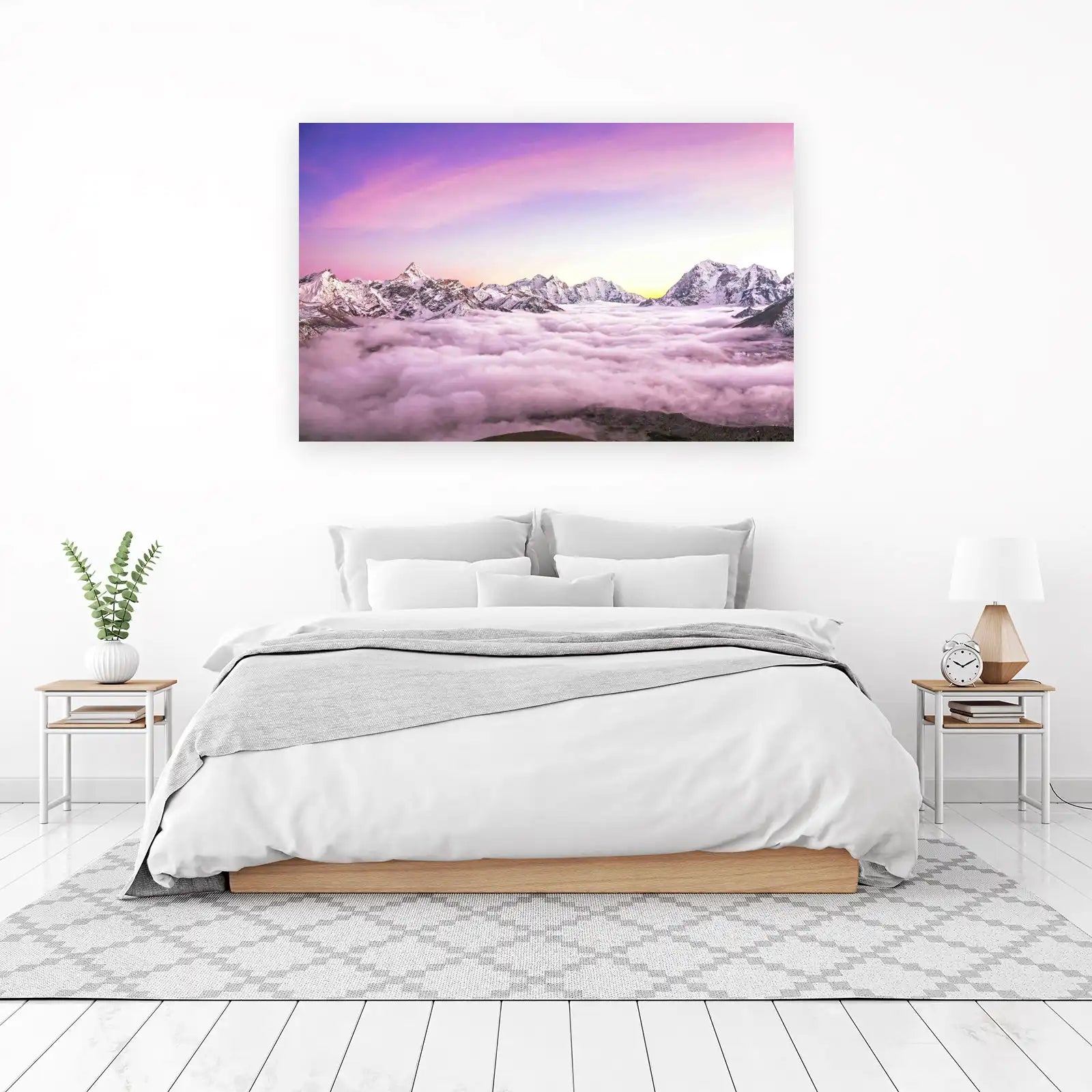 Serene Mountain Sunrise Landscape Wall Art