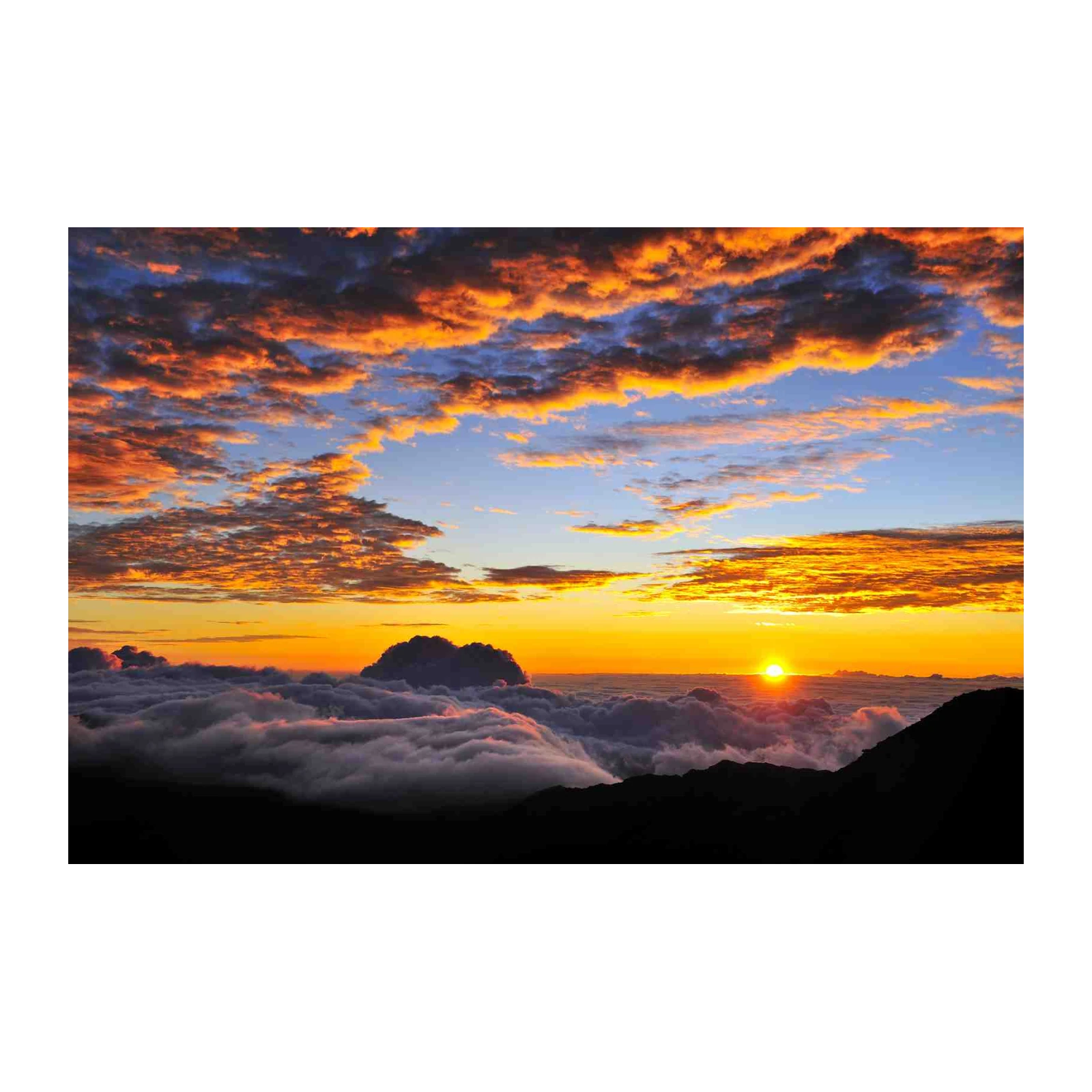 Majestic Sunset Over Clouds Wall Art