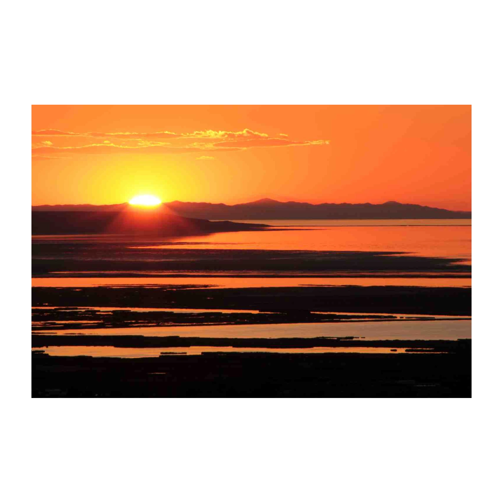 Golden Hour Sunset Landscape Wall Art