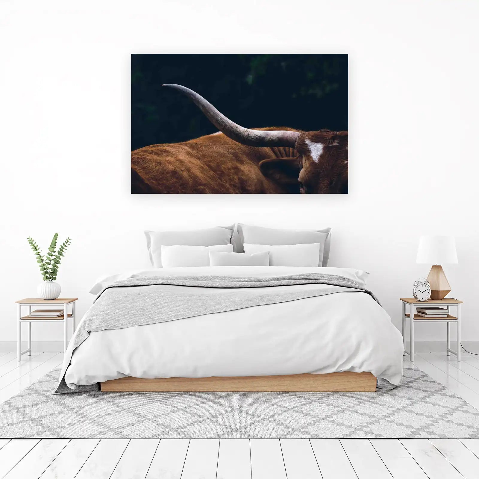 Majestic Longhorn Cow Horn Wall Art