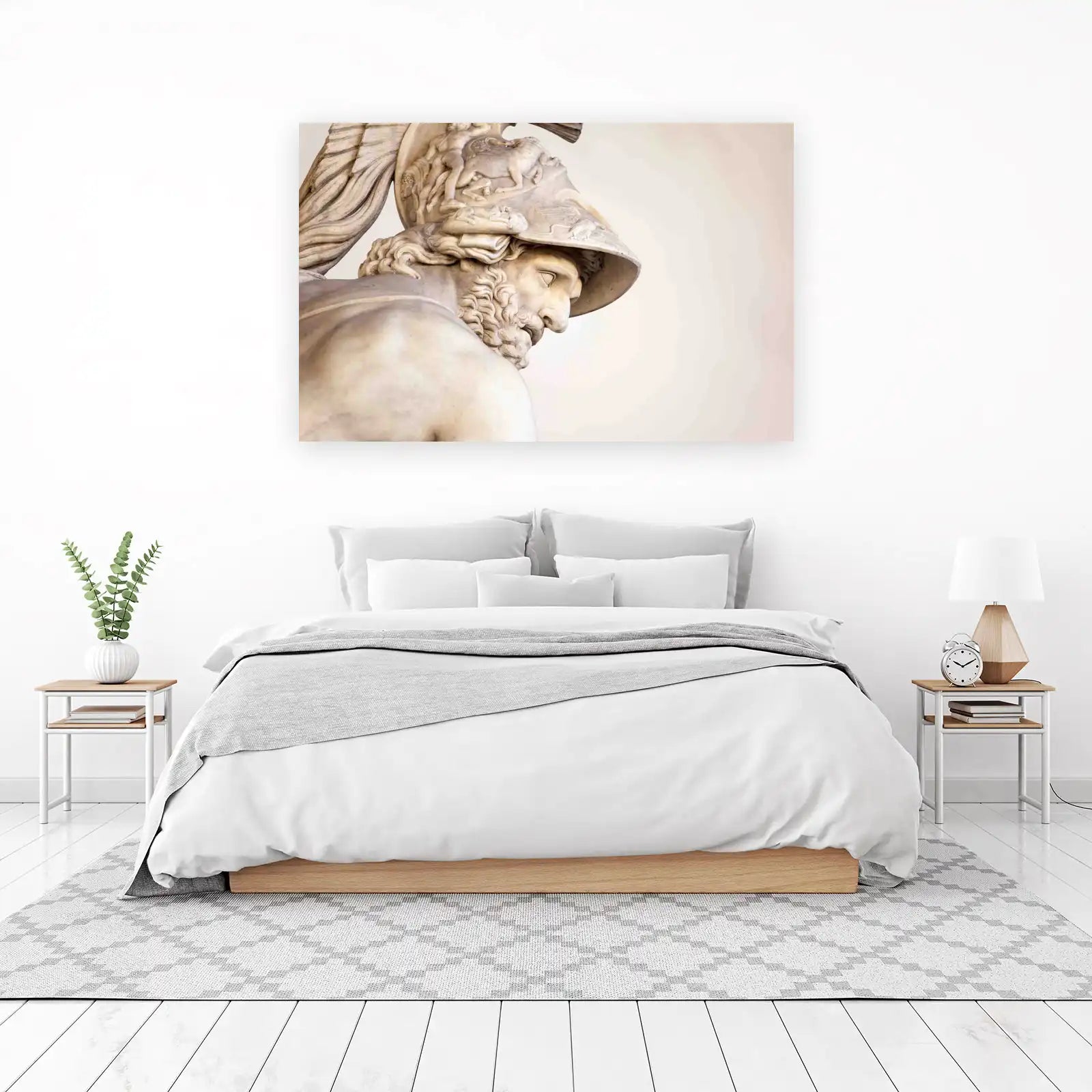 Greek Warrior Bust Wall Art - Ancient Art Decor