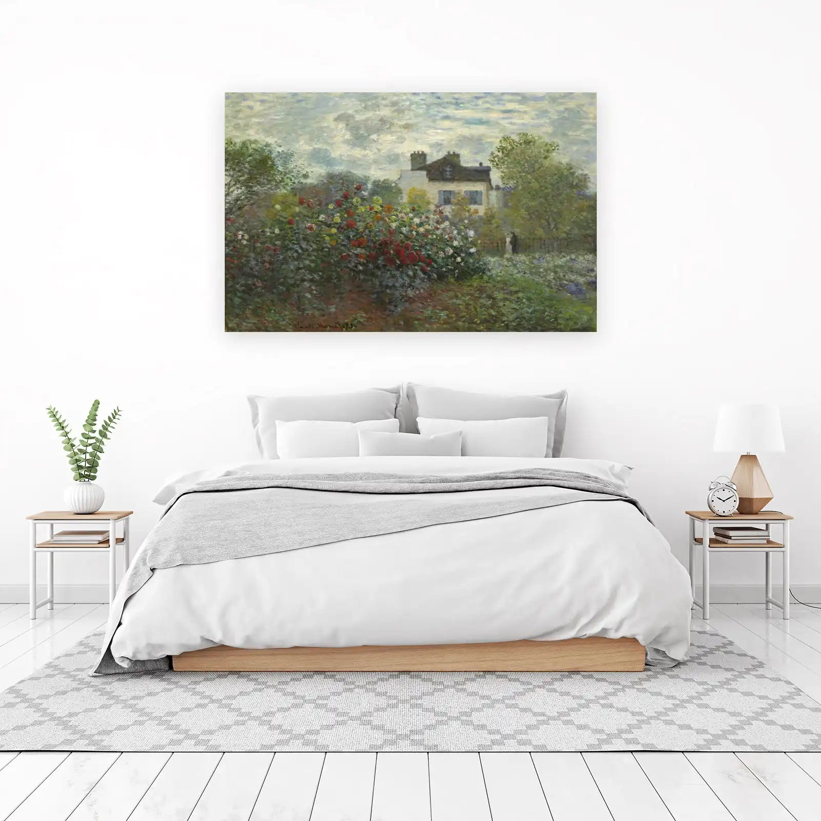 Impressionist Garden Scene Wall Art