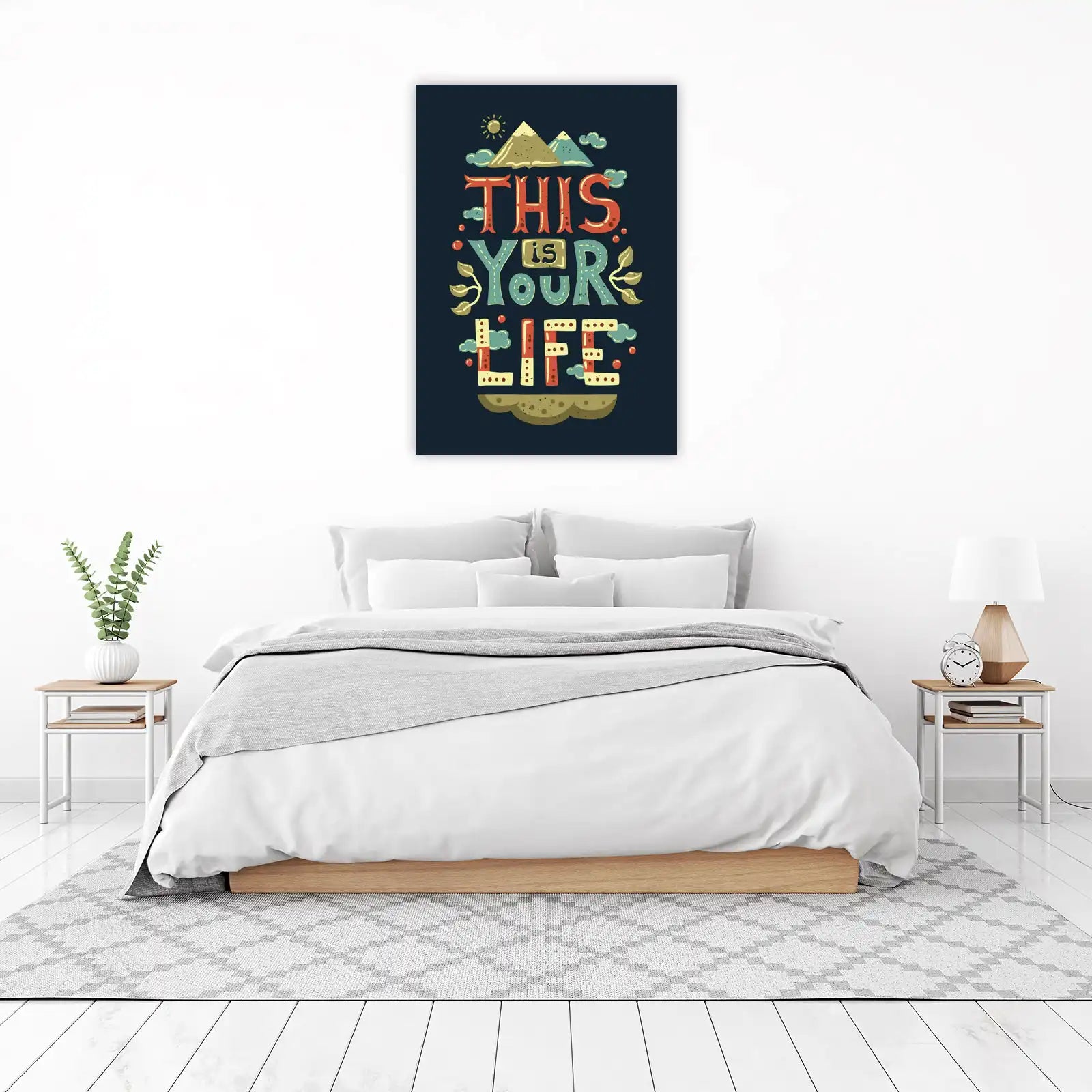 This Is Your Life Inspirational Quote Wall Art
