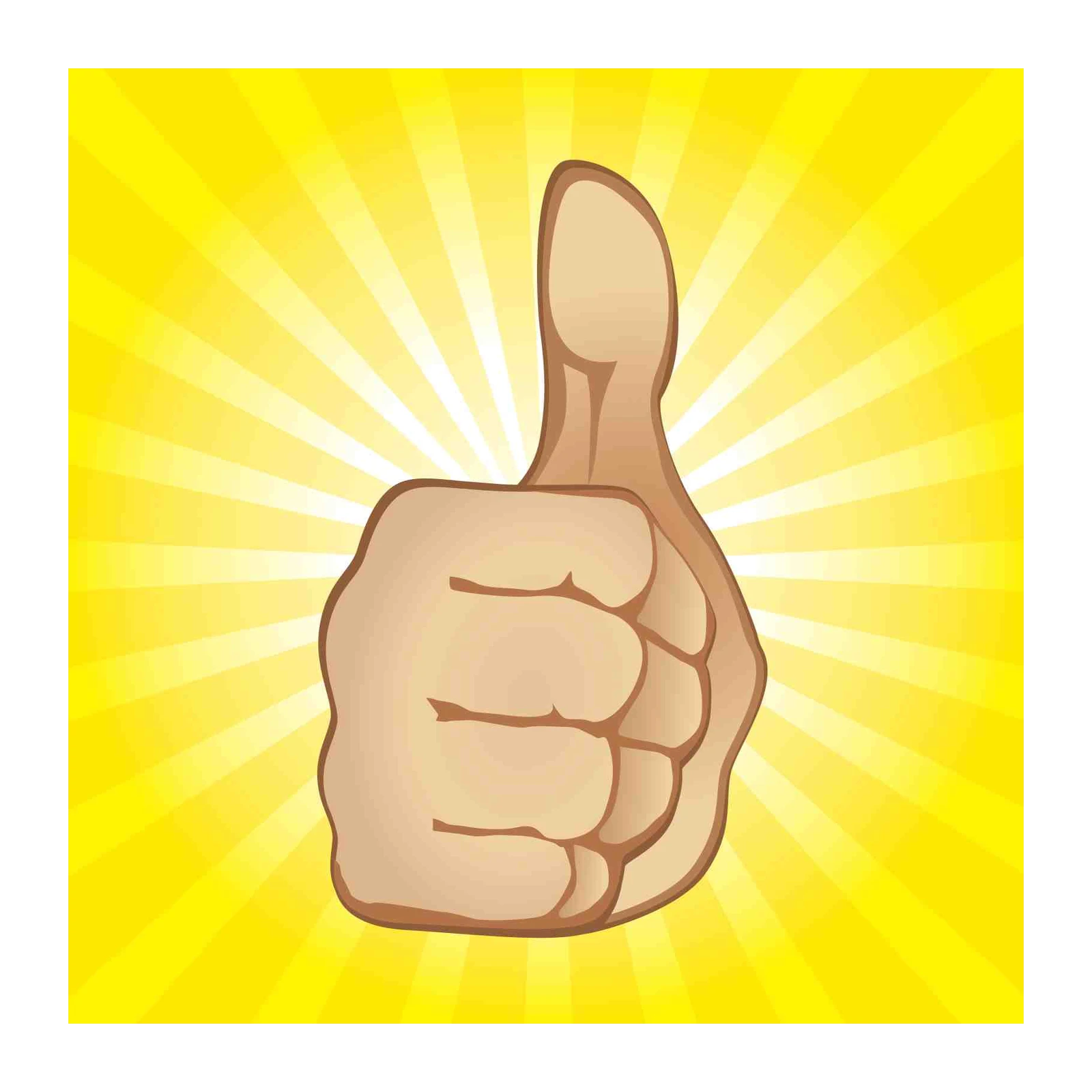 Thumbs Up Funky Retro Pop Art Wall Art