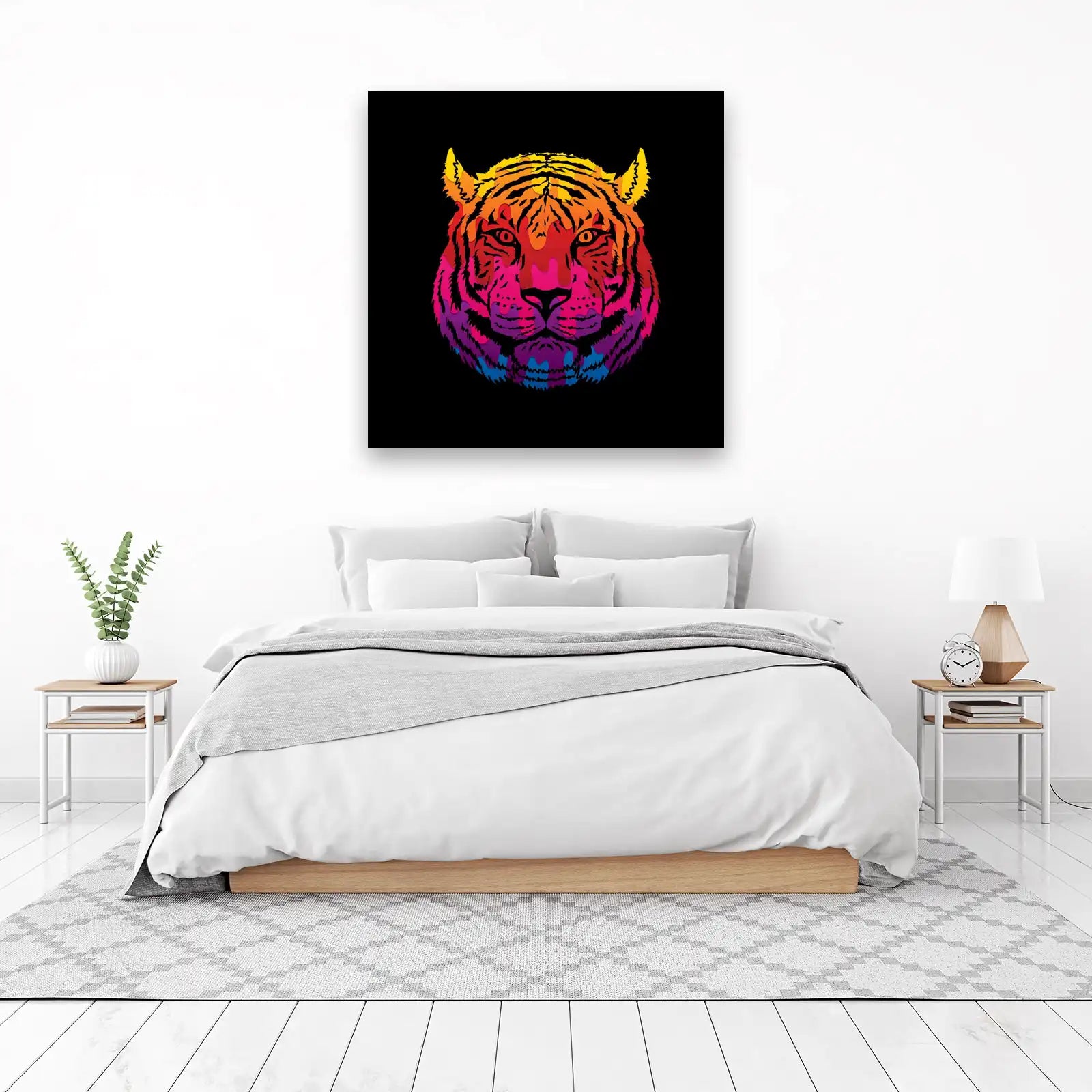 Vibrant Dripping Tiger Pop Art Wall Art
