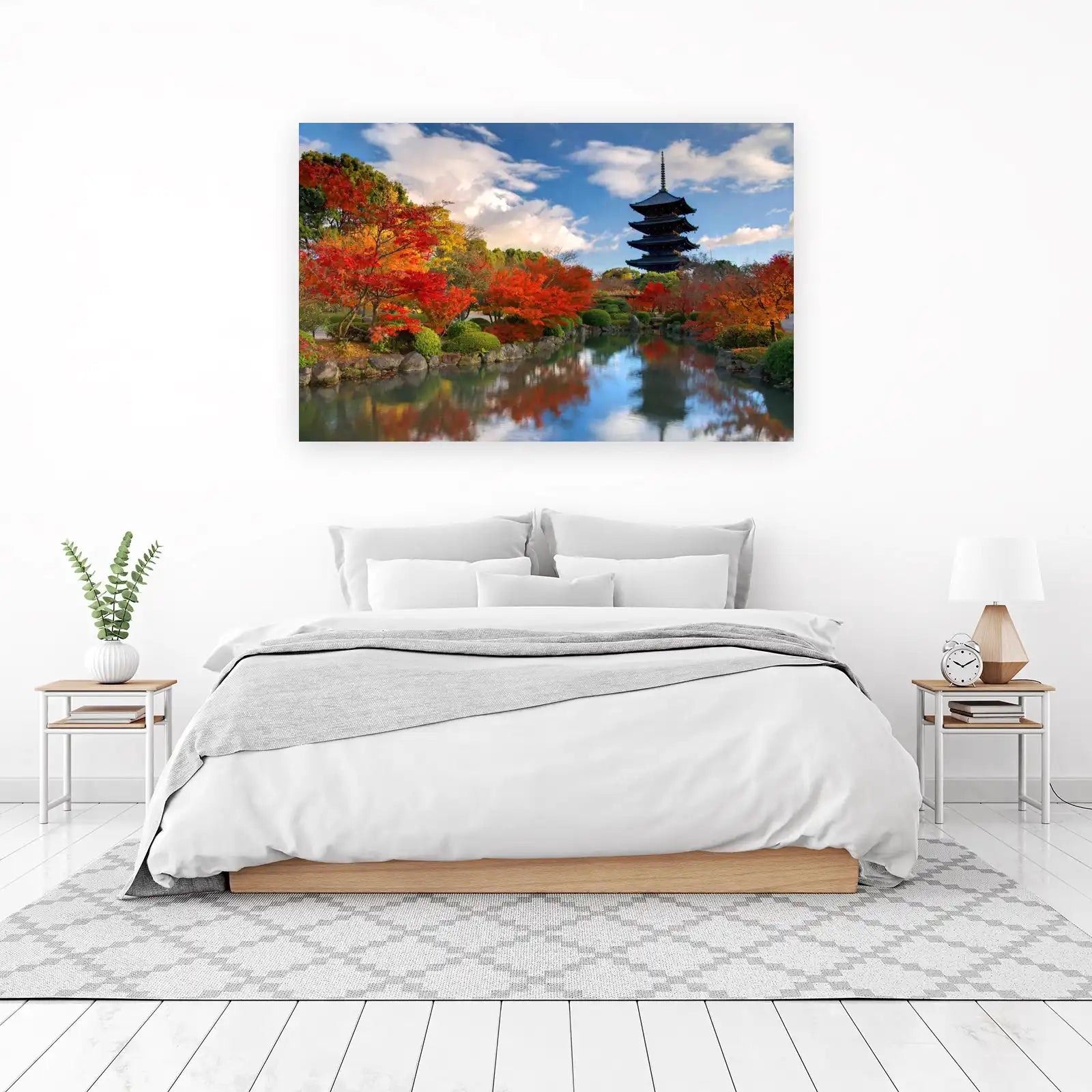 Japanese Pagoda Autumn Colors Wall Art