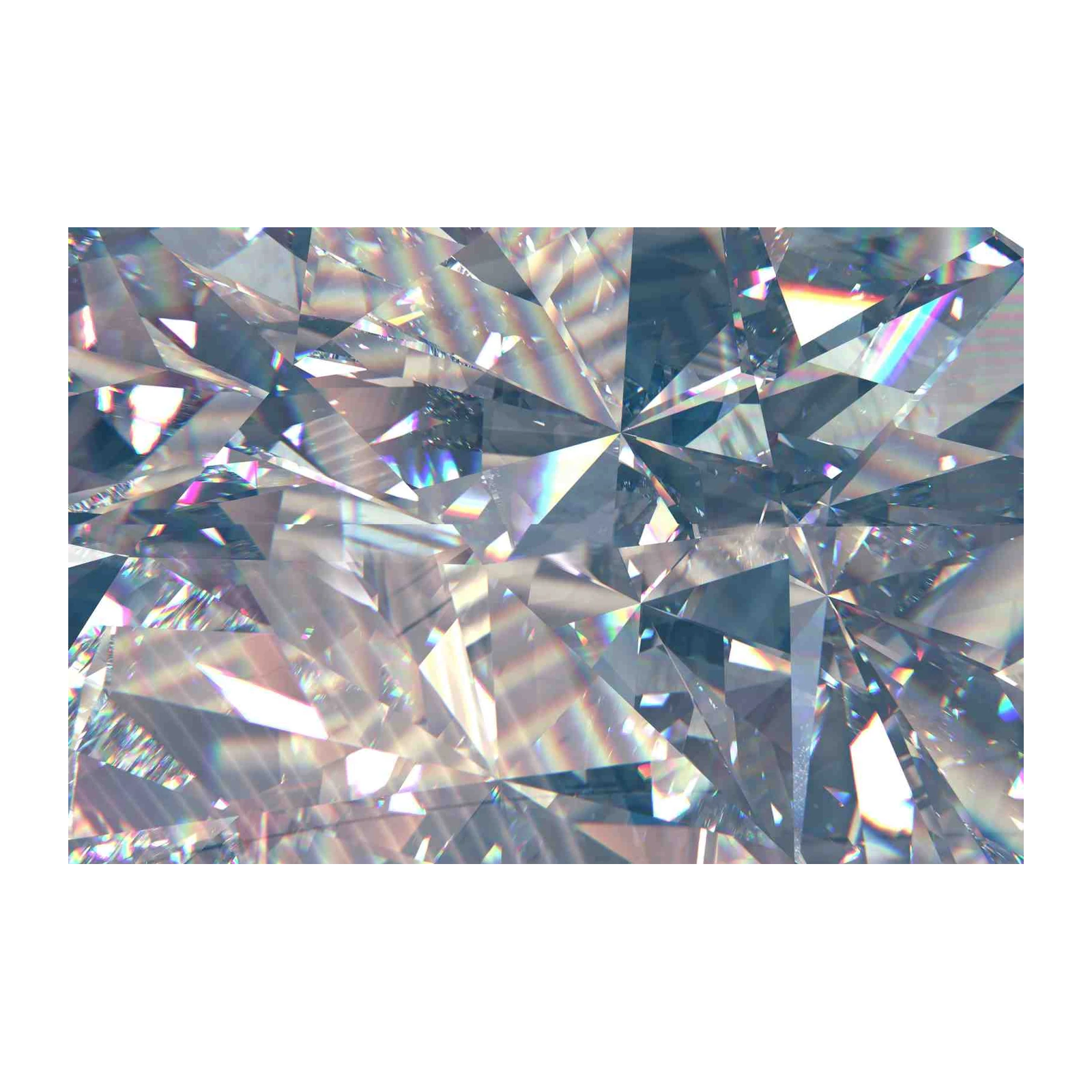 Sparkling Diamond Facets Wall Art