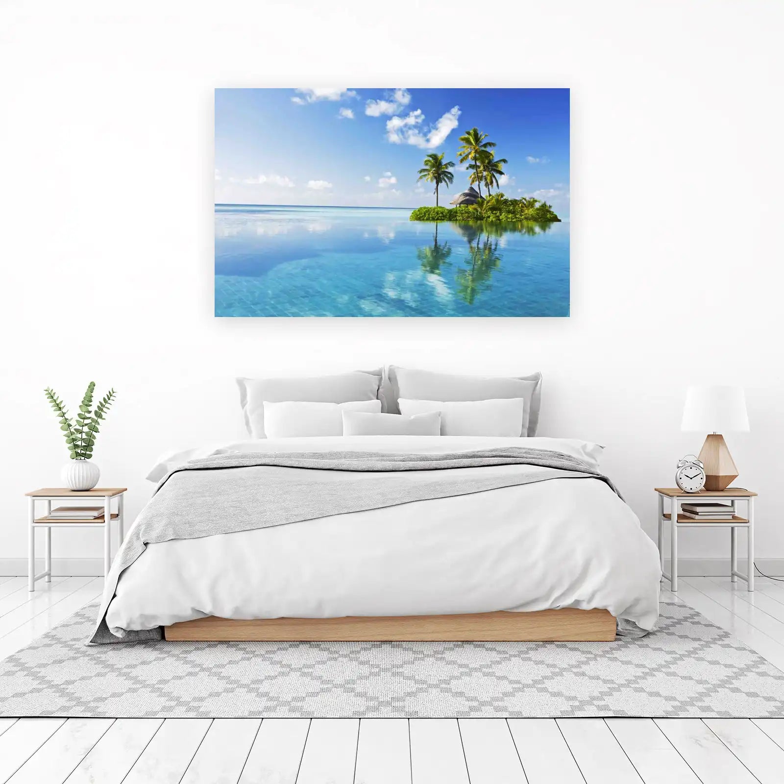 Tropical Island Paradise Ocean View Wall Art