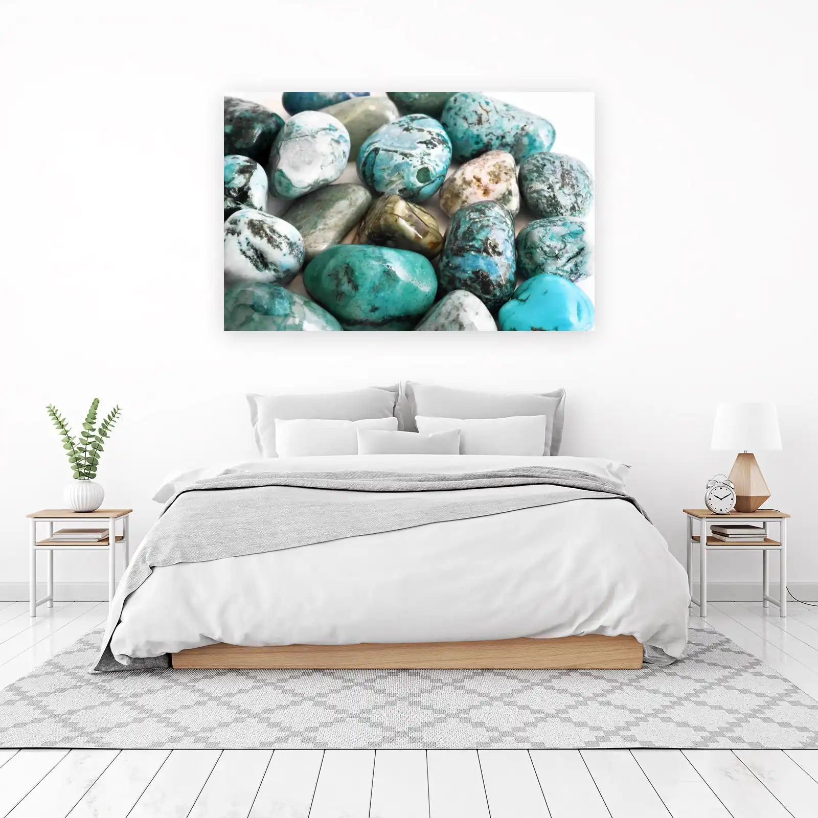 Ocean Gemstones Turquoise & Jade Wall Art