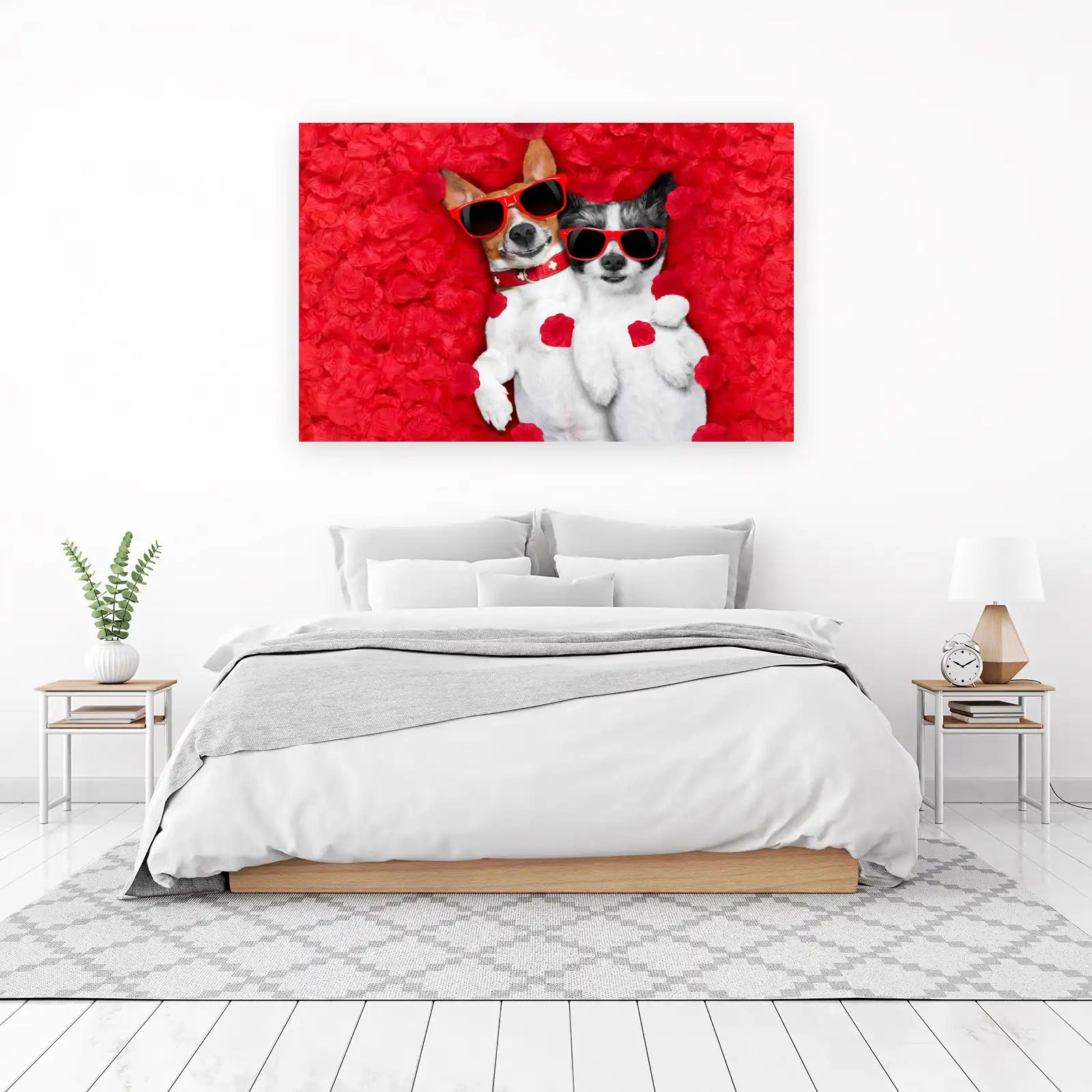 Cool Dog Duo Valentine's Day Wall Art