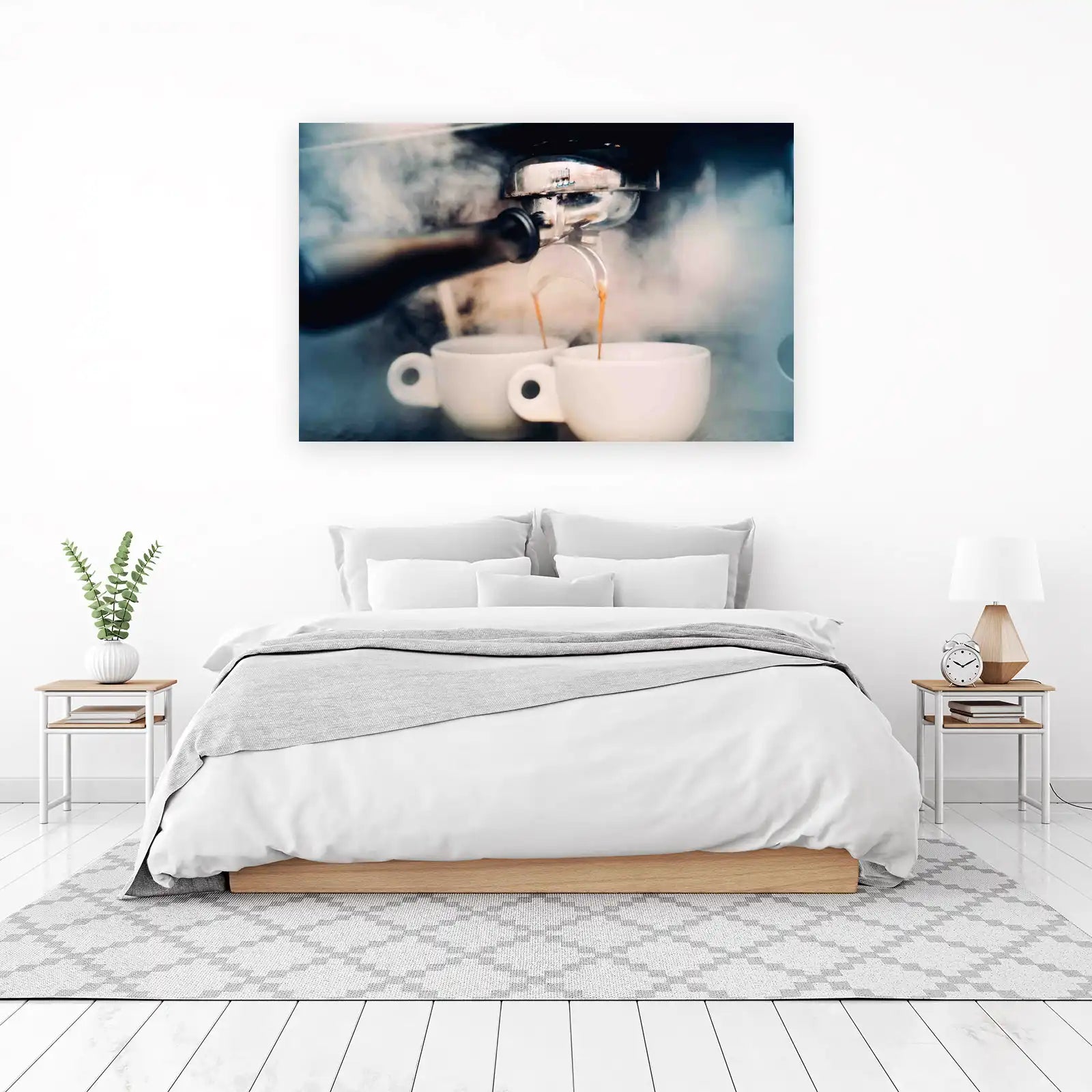 Espresso Pour Wall Art - Coffee Art for Kitchen