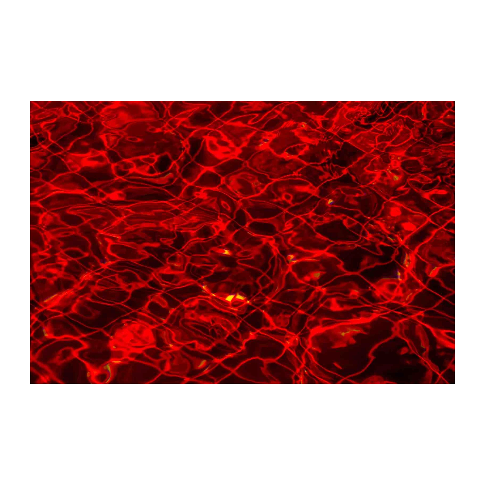 Fiery Red Water Ripple Wall Art