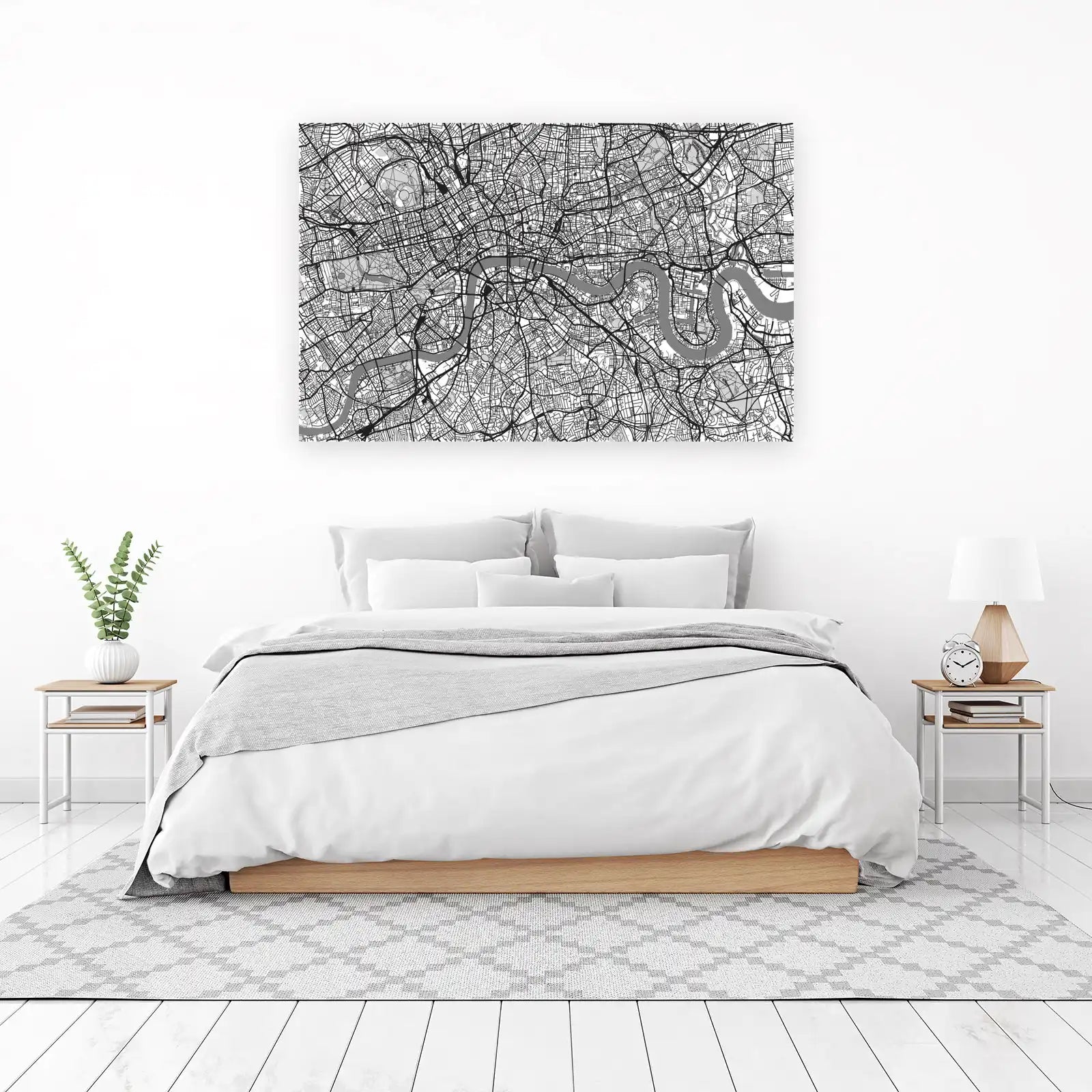 London Map Street Art Wall Art