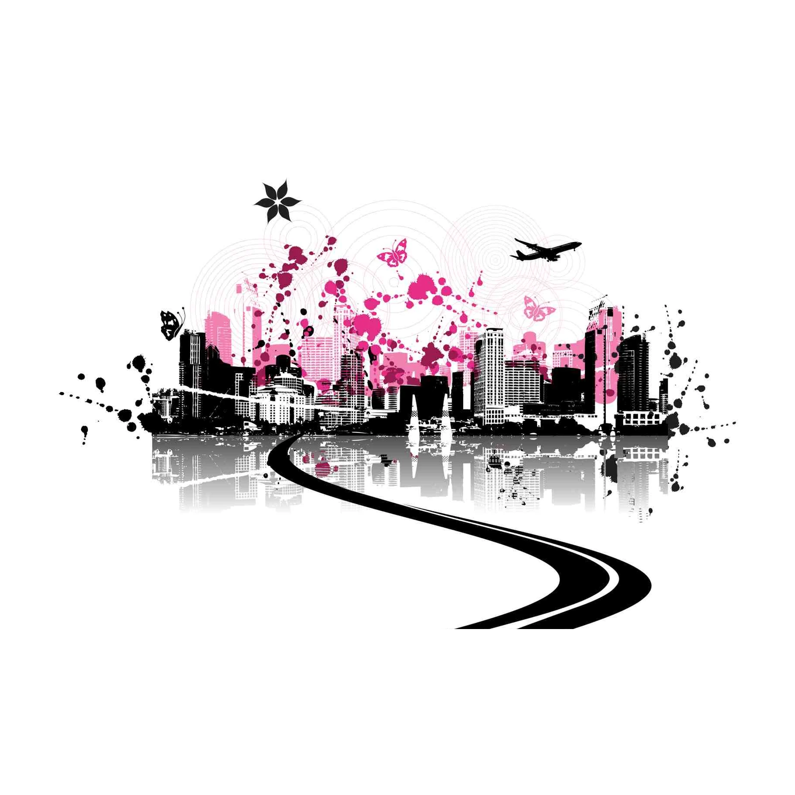 Urban Bloom Cityscape Wall Art