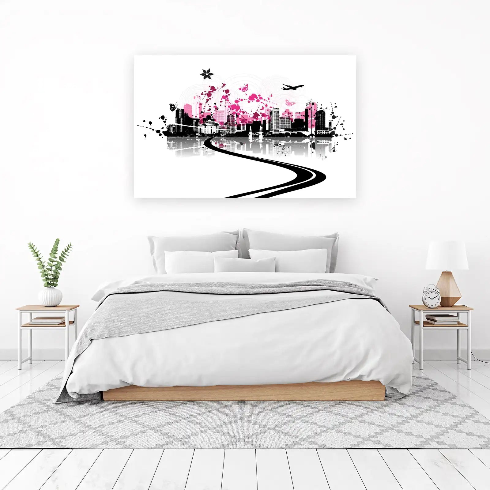 Urban Bloom Cityscape Wall Art