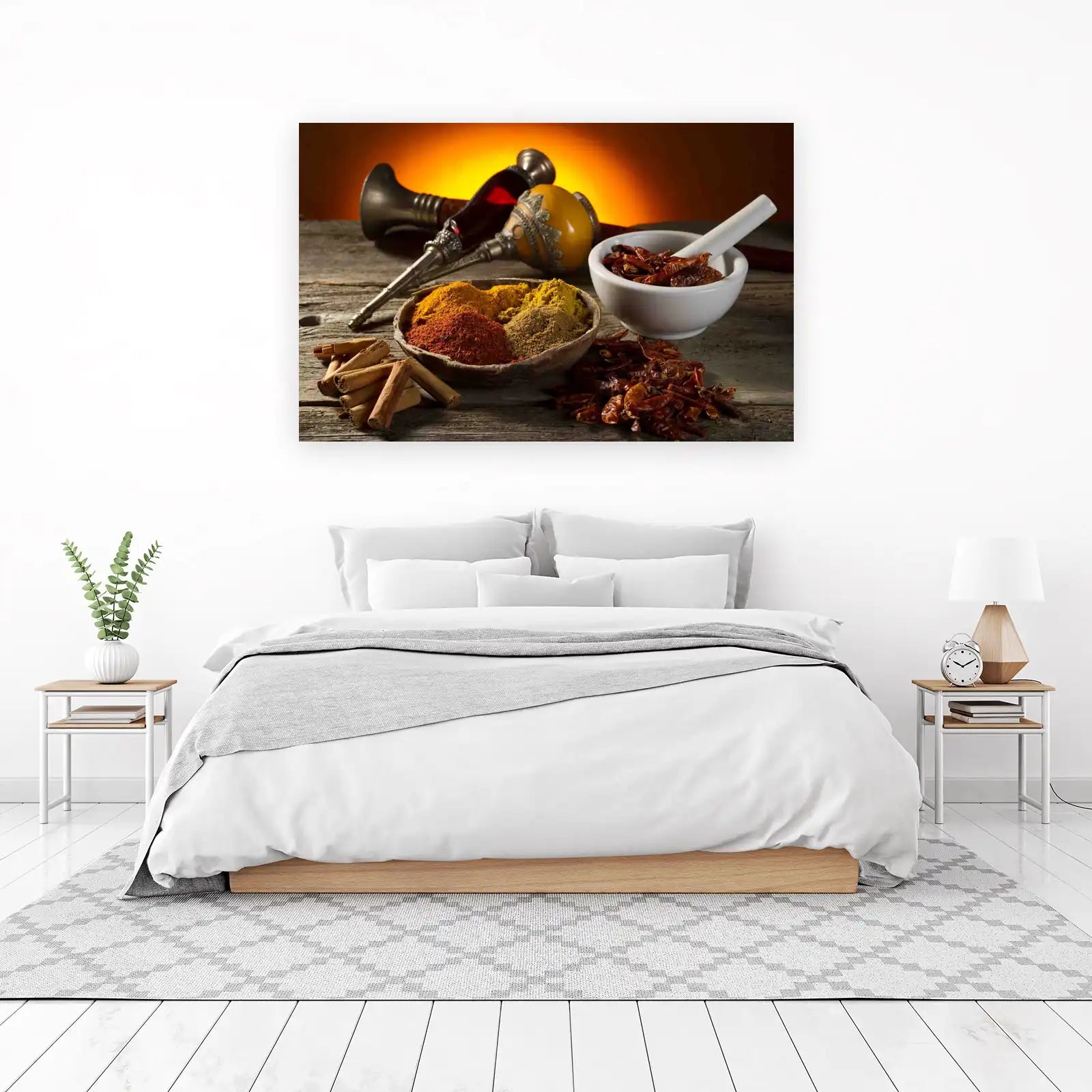 Vibrant Spice Blend & Hookah Wall Art