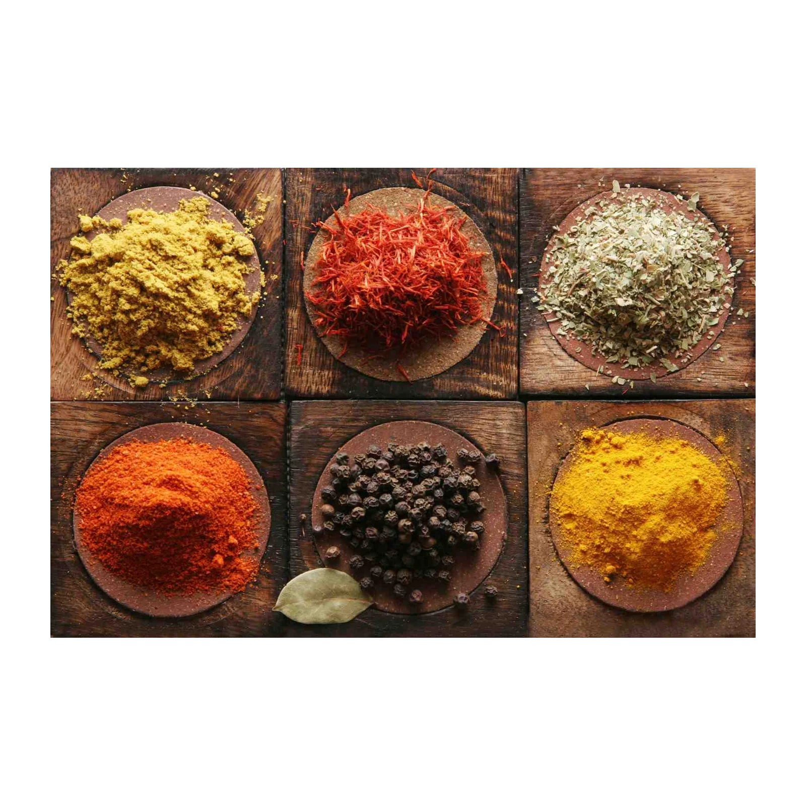 Vibrant Spices Kitchen Decor Wall Art