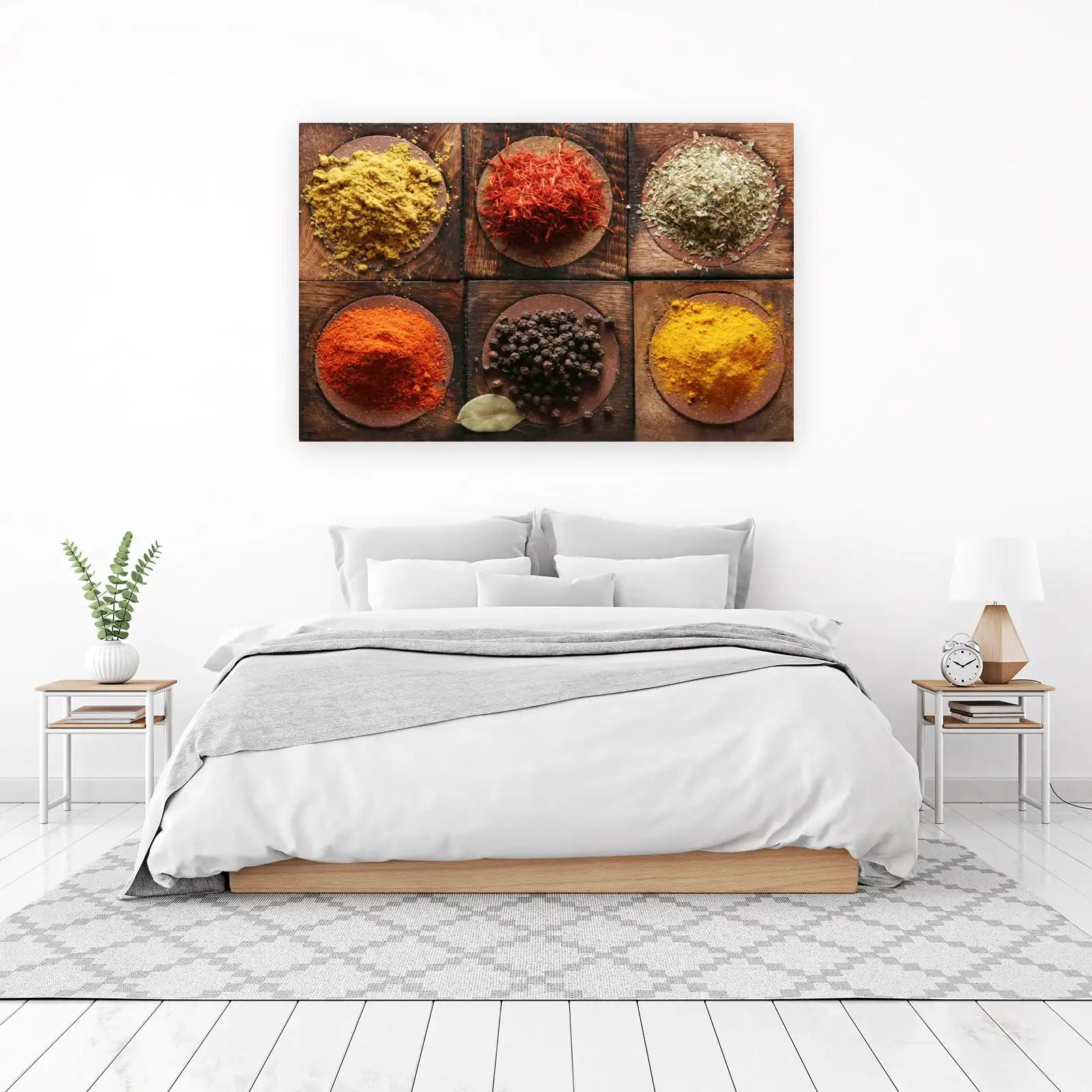 Vibrant Spices Kitchen Decor Wall Art