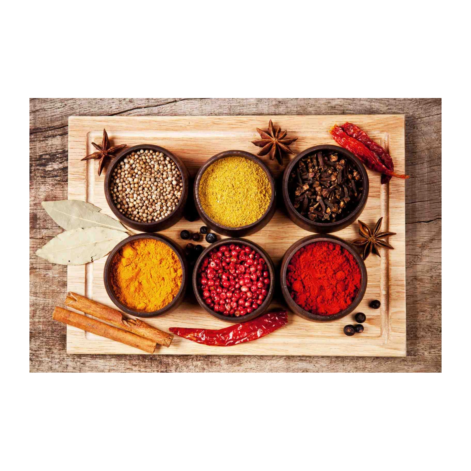 Vibrant Spice Collection Kitchen Wall Art