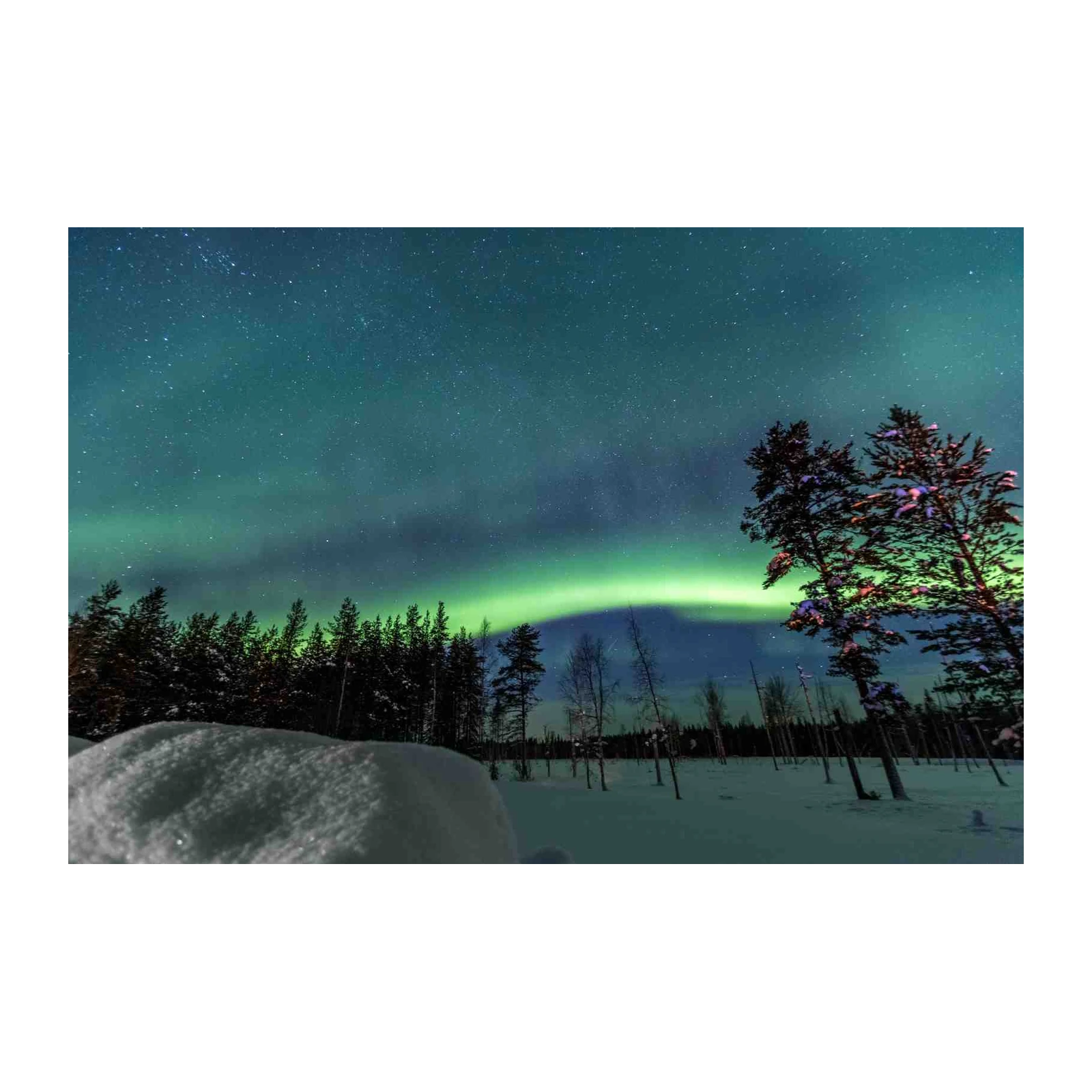 Aurora Borealis Night Sky Wall Art