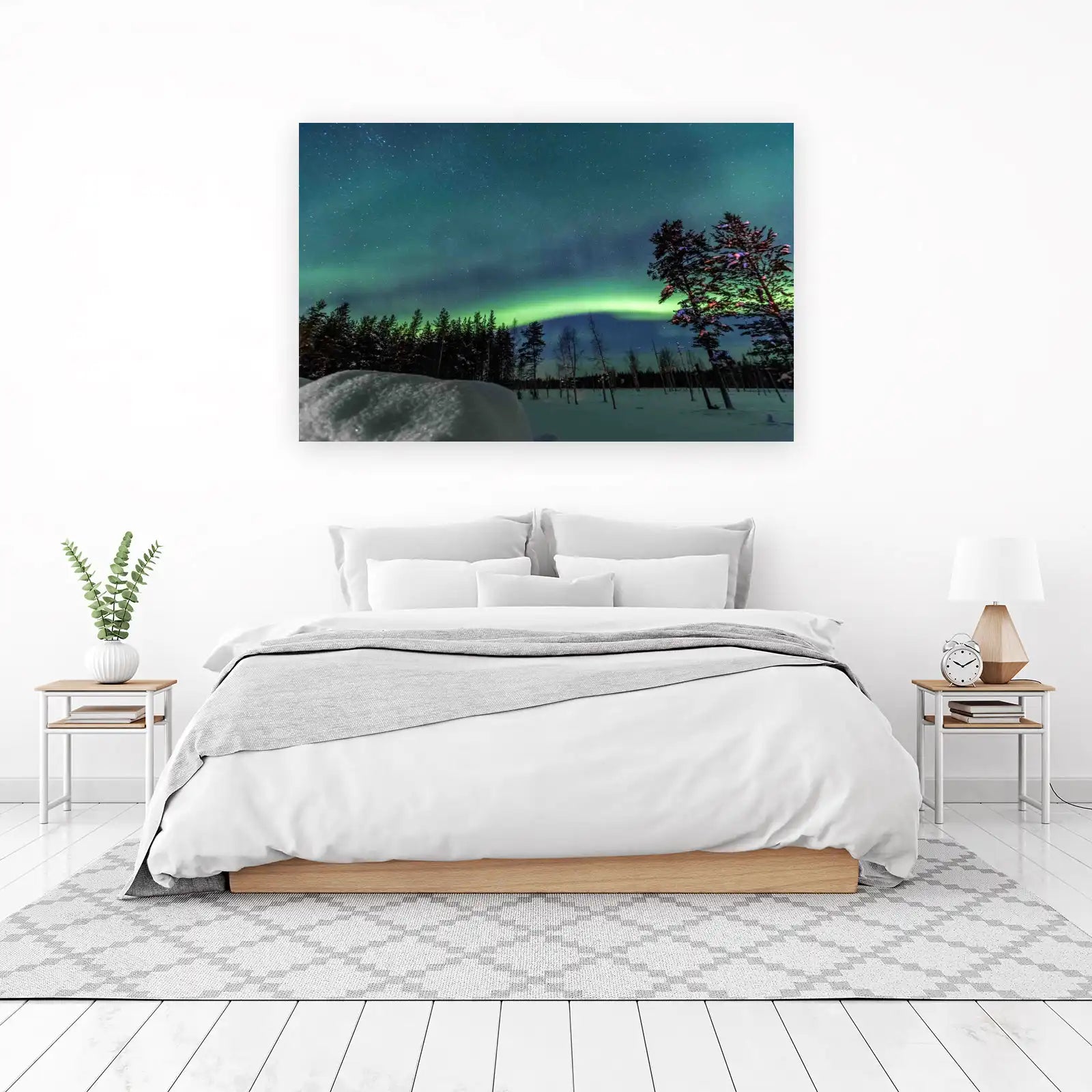 Aurora Borealis Night Sky Wall Art