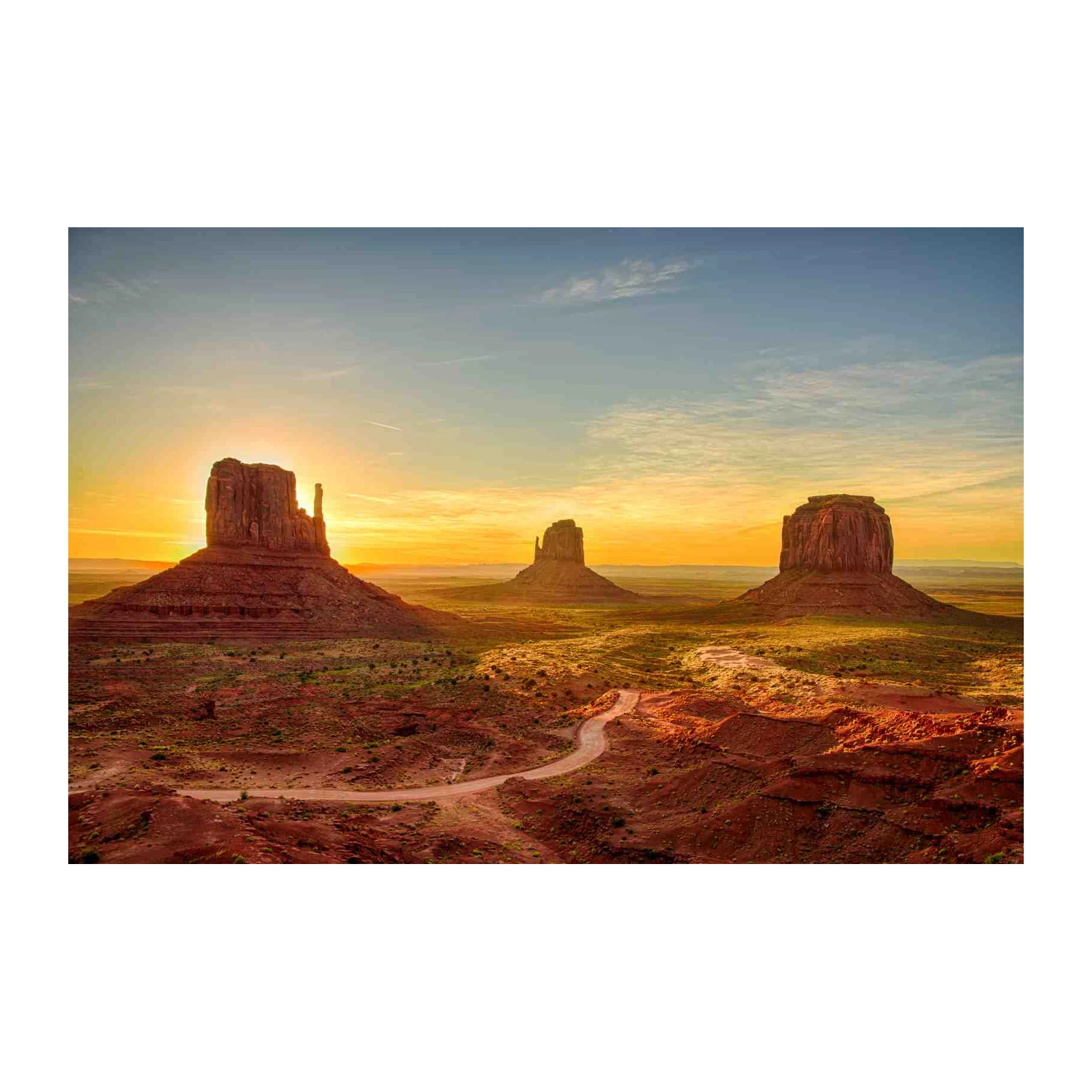 Monument Valley Sunrise Landscape Wall Art