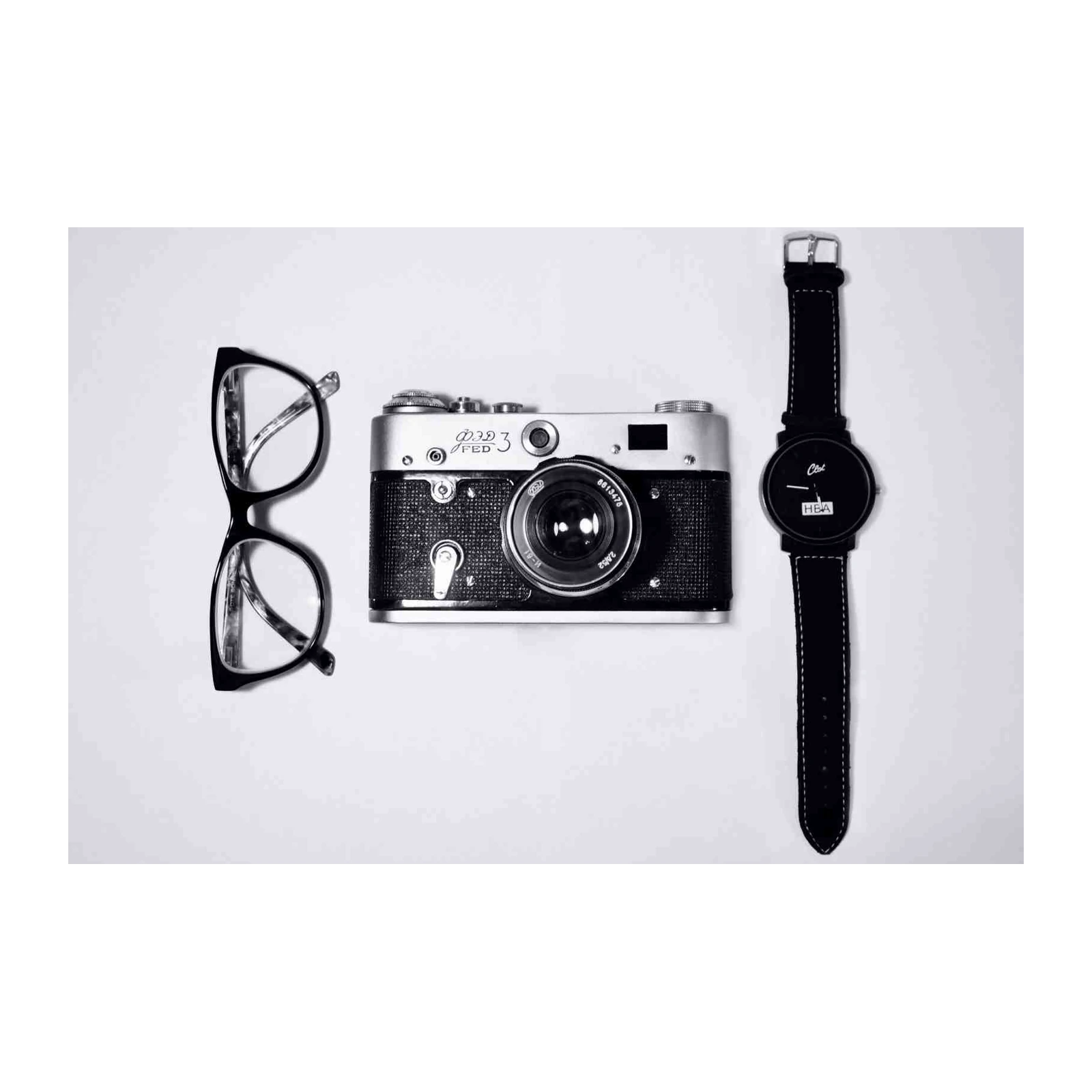 Vintage Camera & Watch Minimalism Wall Art