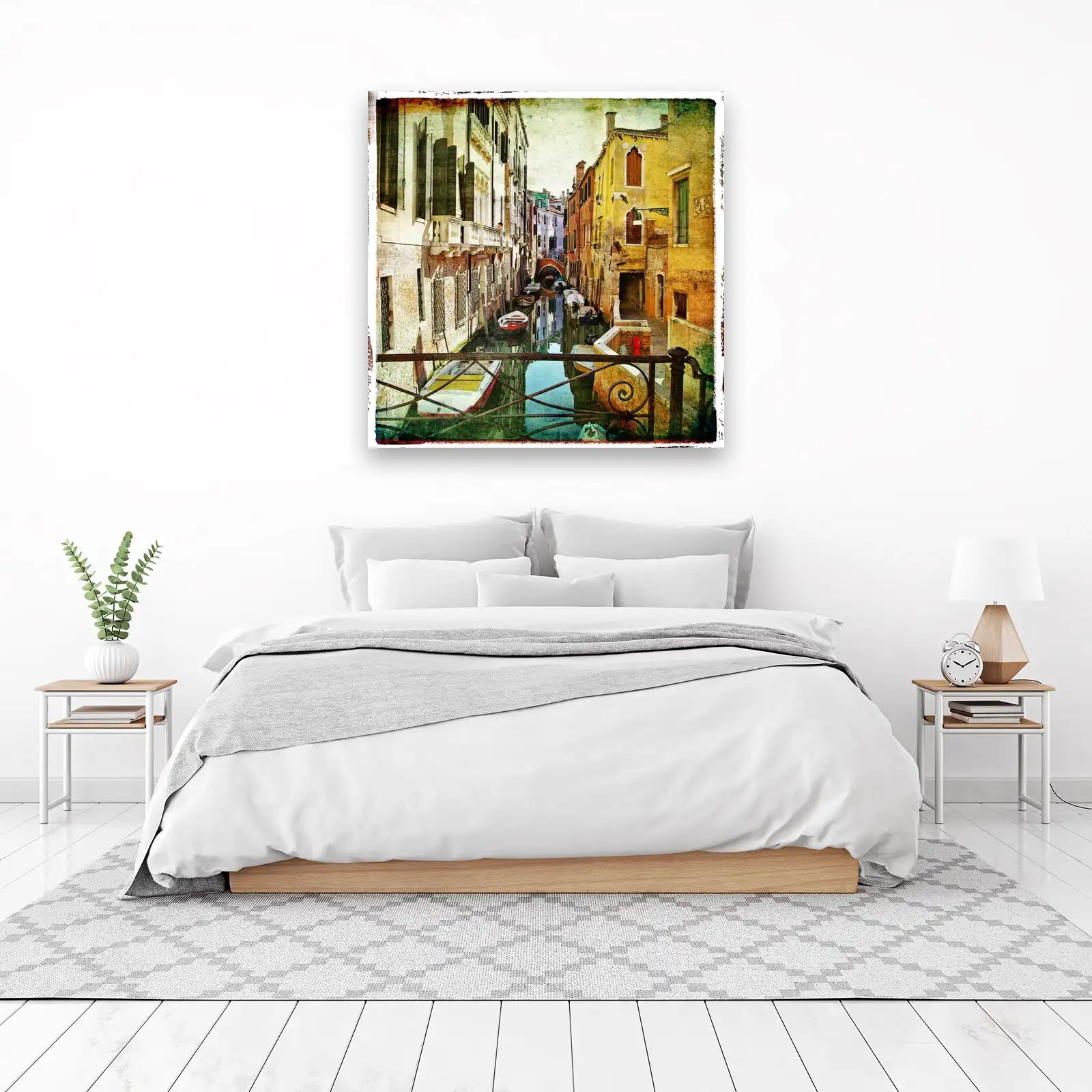 Venice Canal Vintage Scene Wall Art