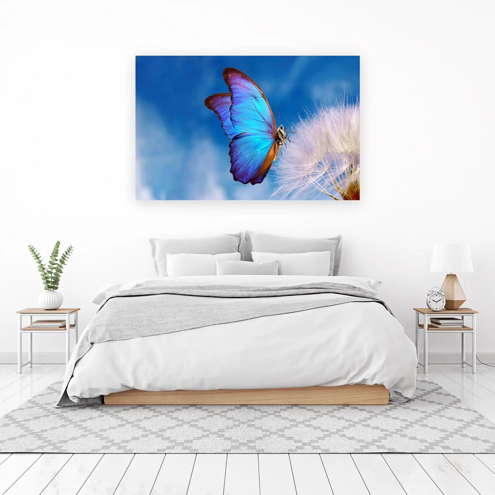 Stunning Blue Morpho Butterfly Wall Art