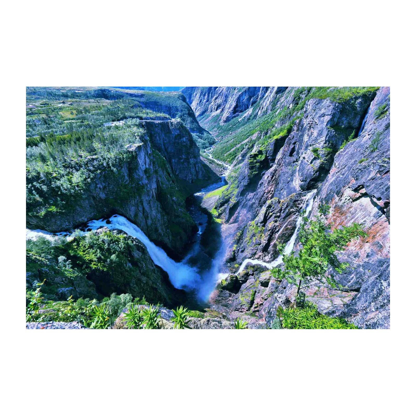 Majestic Waterfall Canyon Wall Art