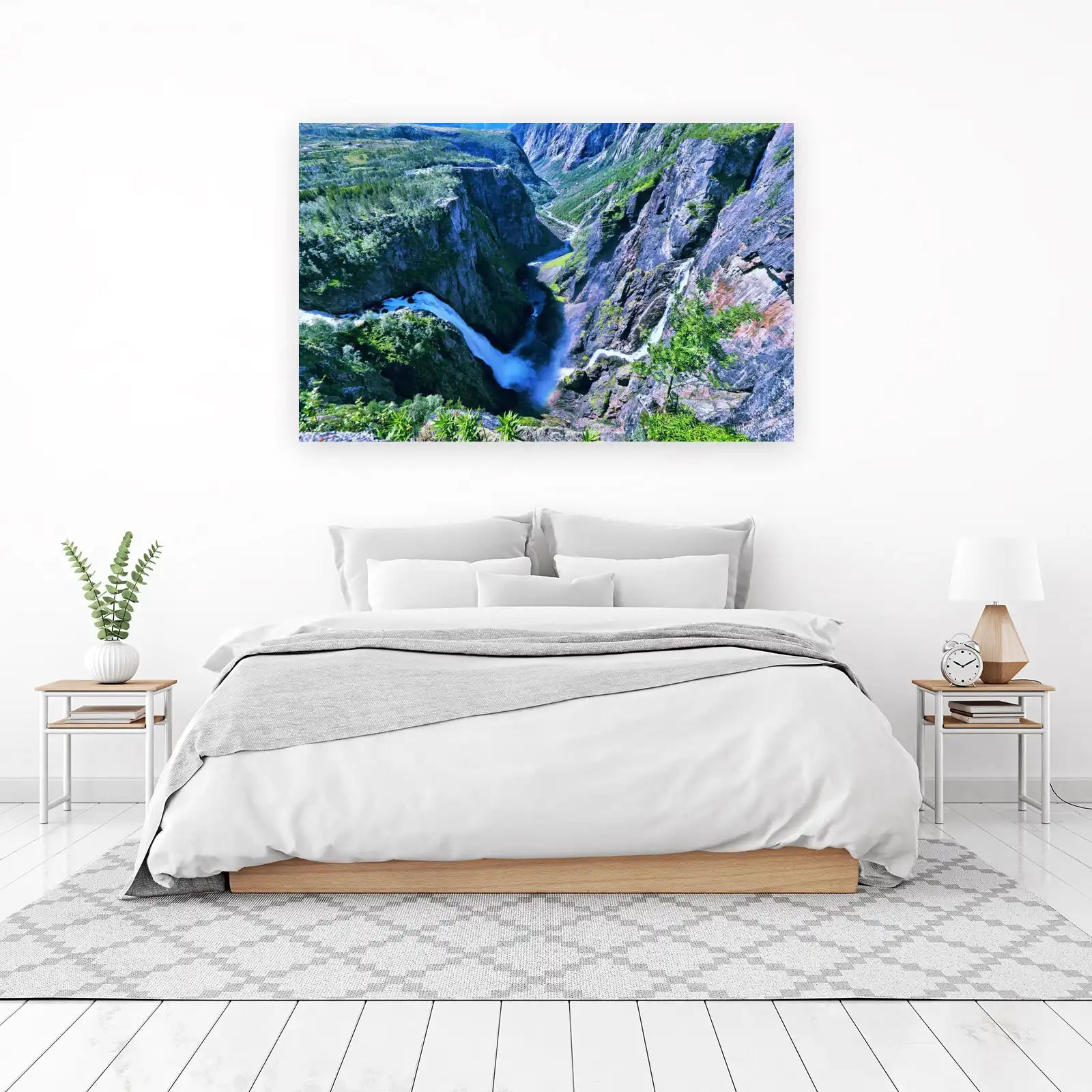 Majestic Waterfall Canyon Wall Art