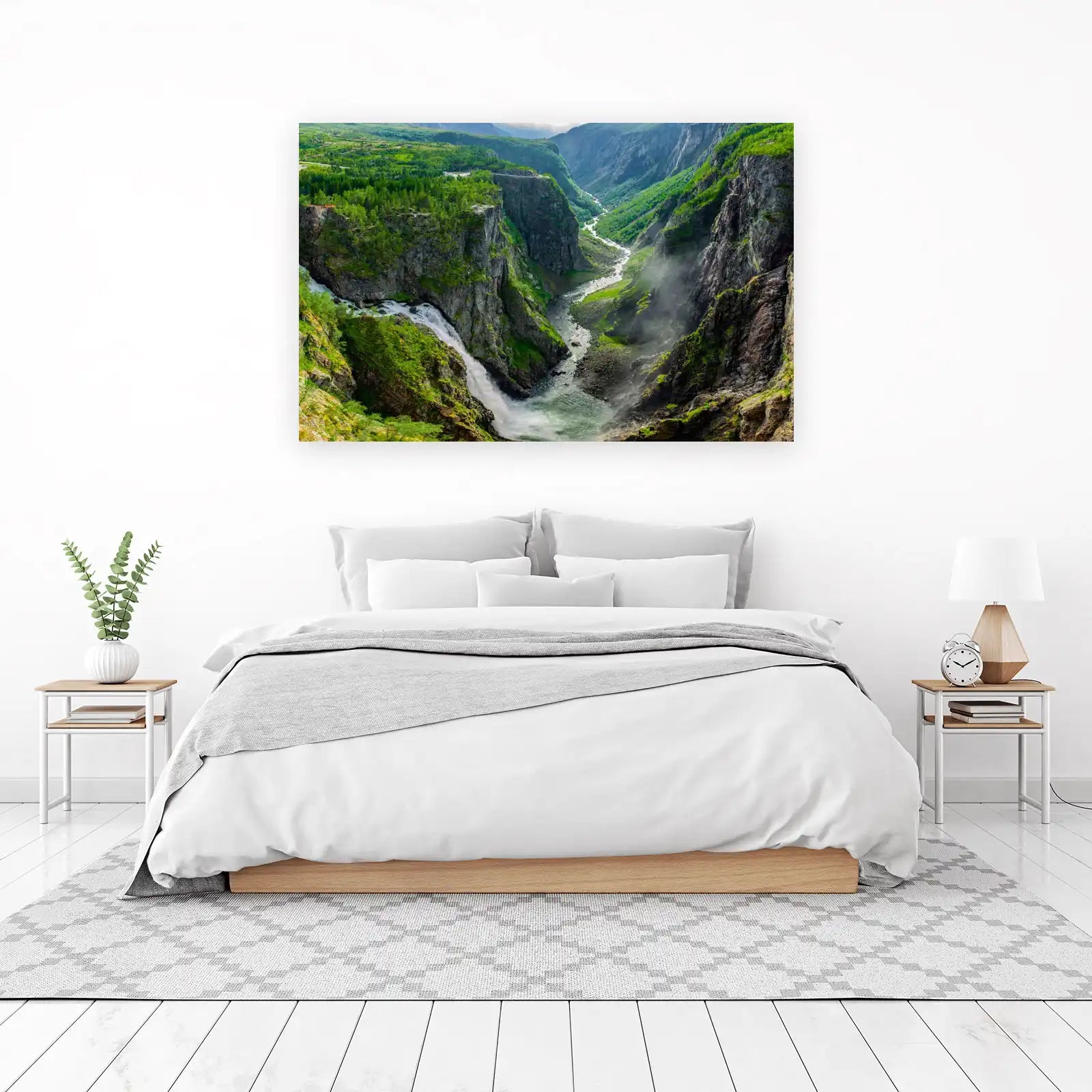 Majestic Waterfall & Valley Wall Art