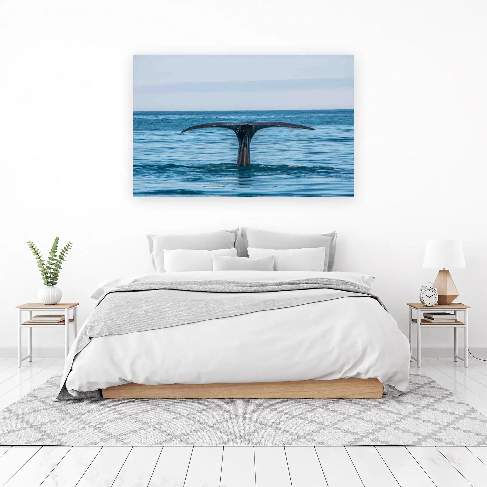Majestic Whale Tail Ocean Wall Art