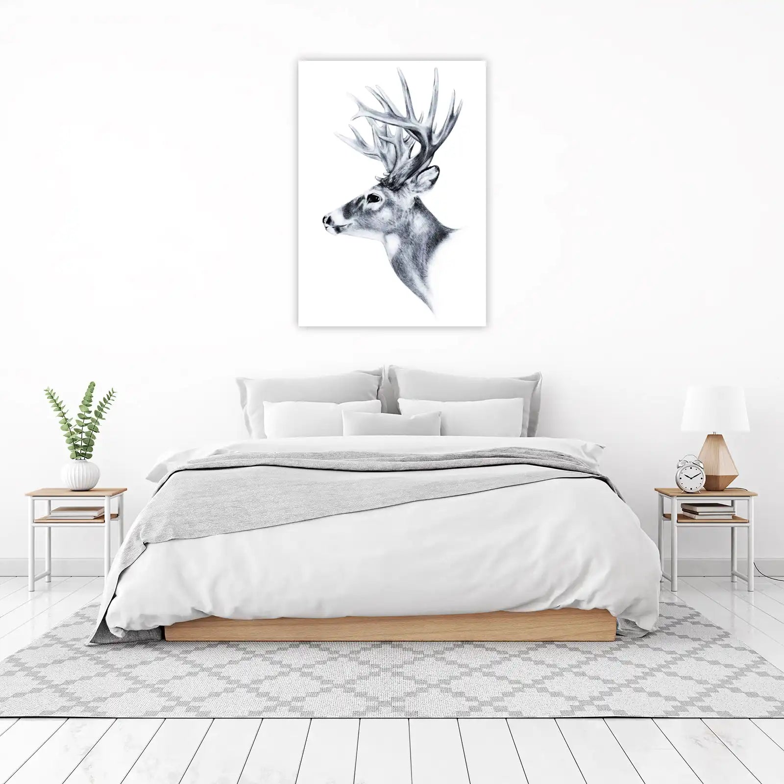 Majestic Buck Portrait Wildlife Wall Art