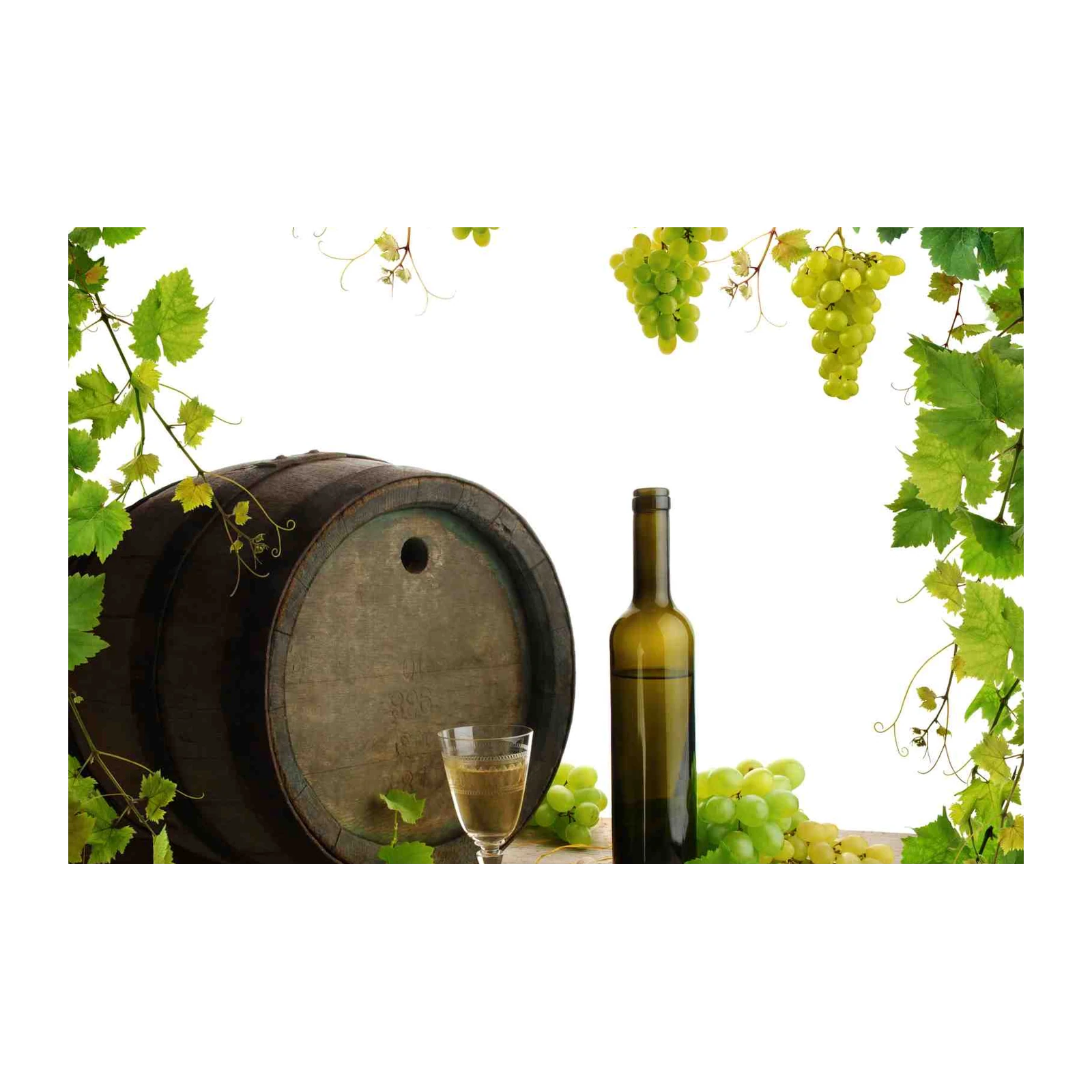 Vino & Grapes Vineyard Still Life Wall Art