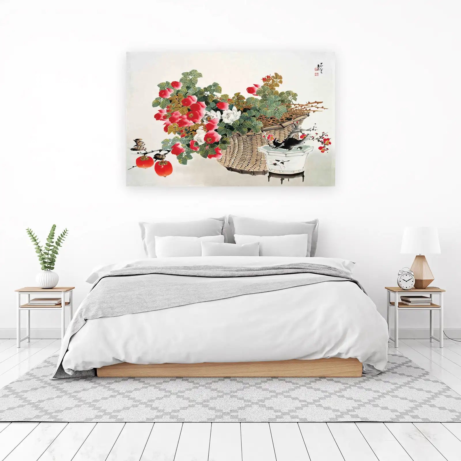 Vibrant Floral & Fruit Still Life Wall Art