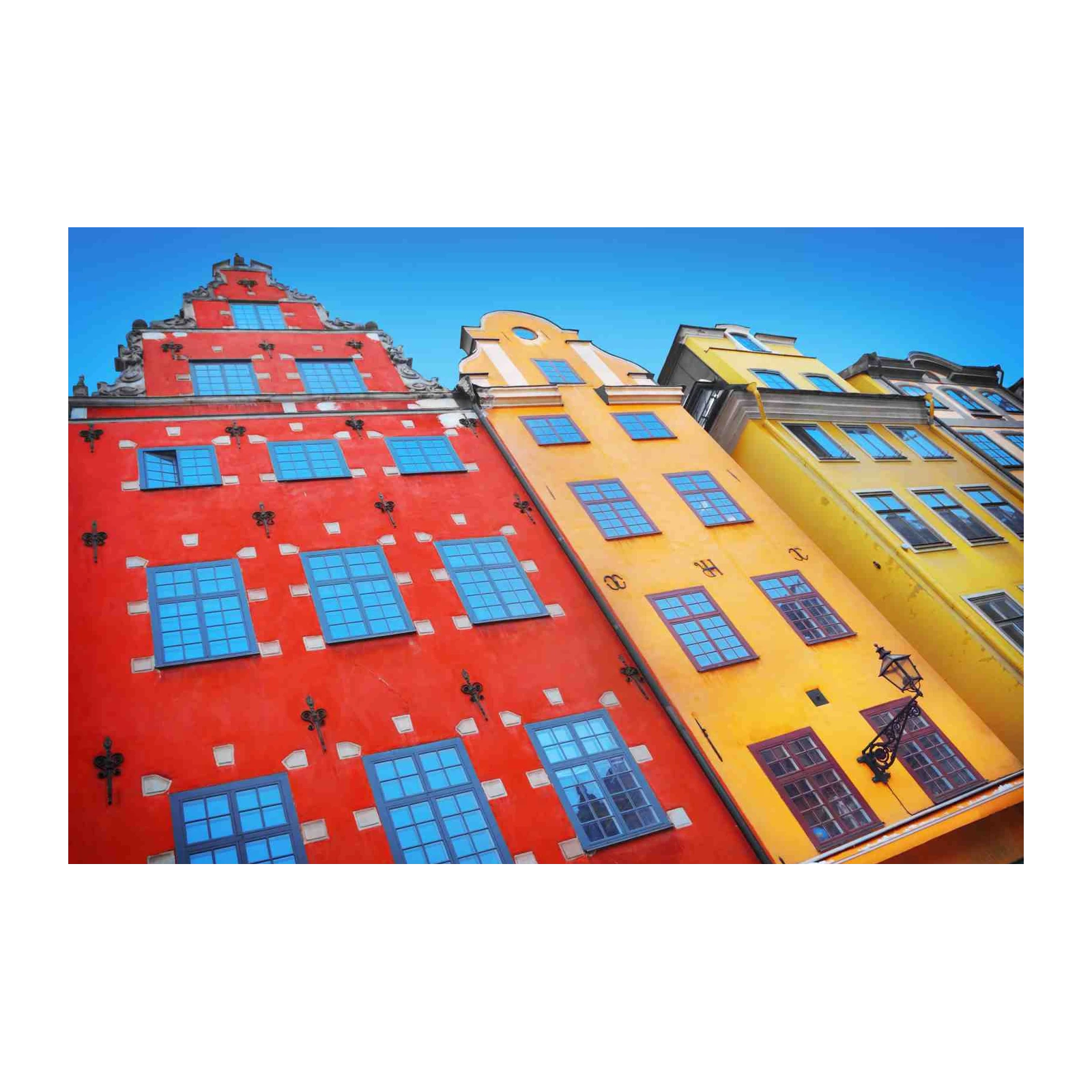 Vibrant European Facades Wall Art