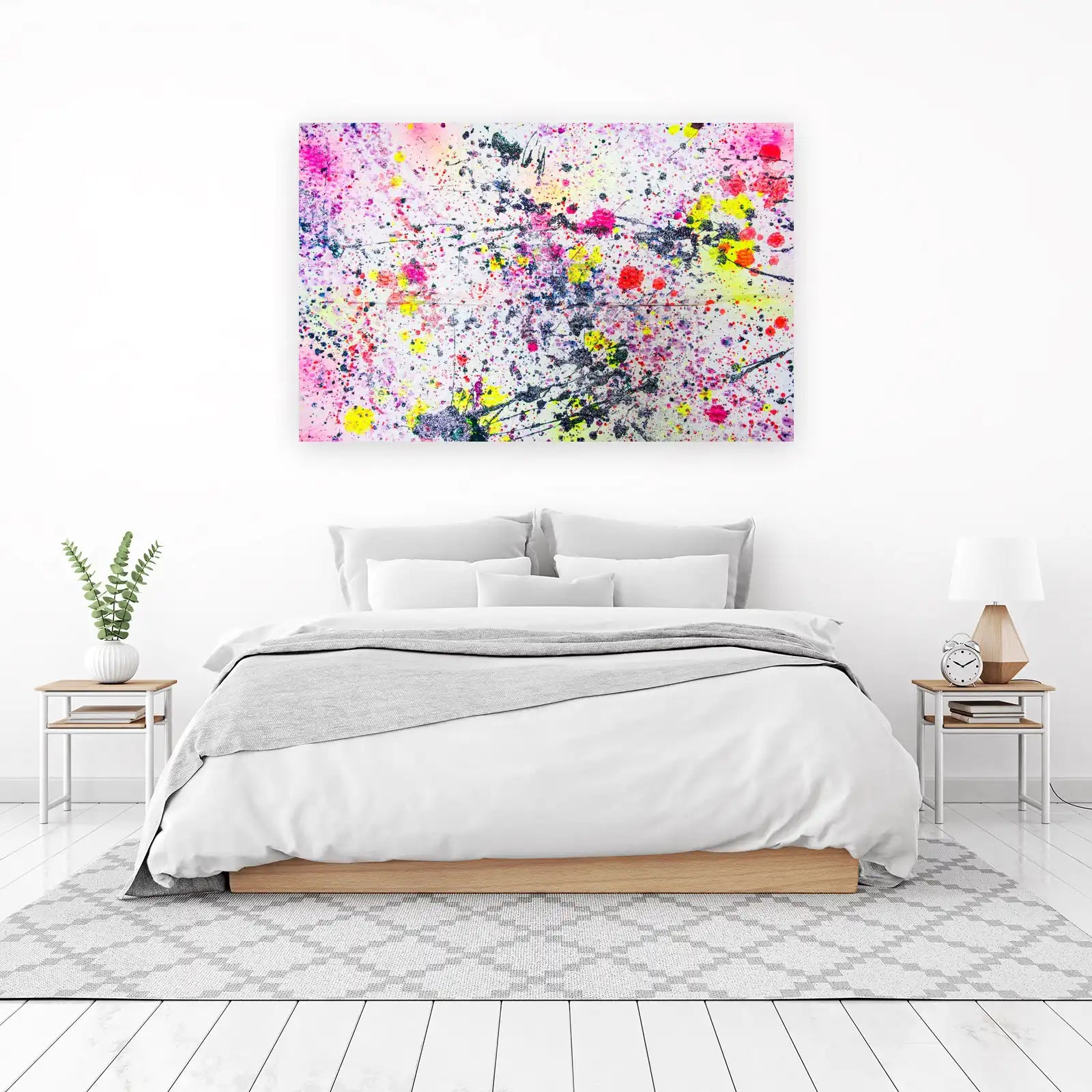 Vibrant Splatter Abstract Wall Art