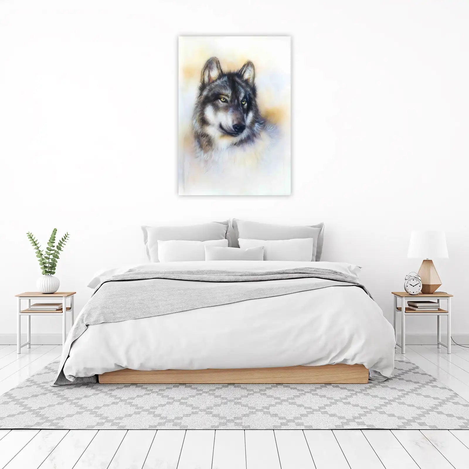Majestic Wolf Portrait Wall Art