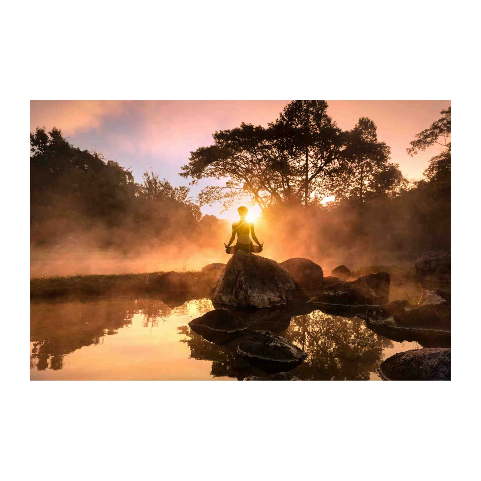 Sunrise Yoga Serenity Wall Art