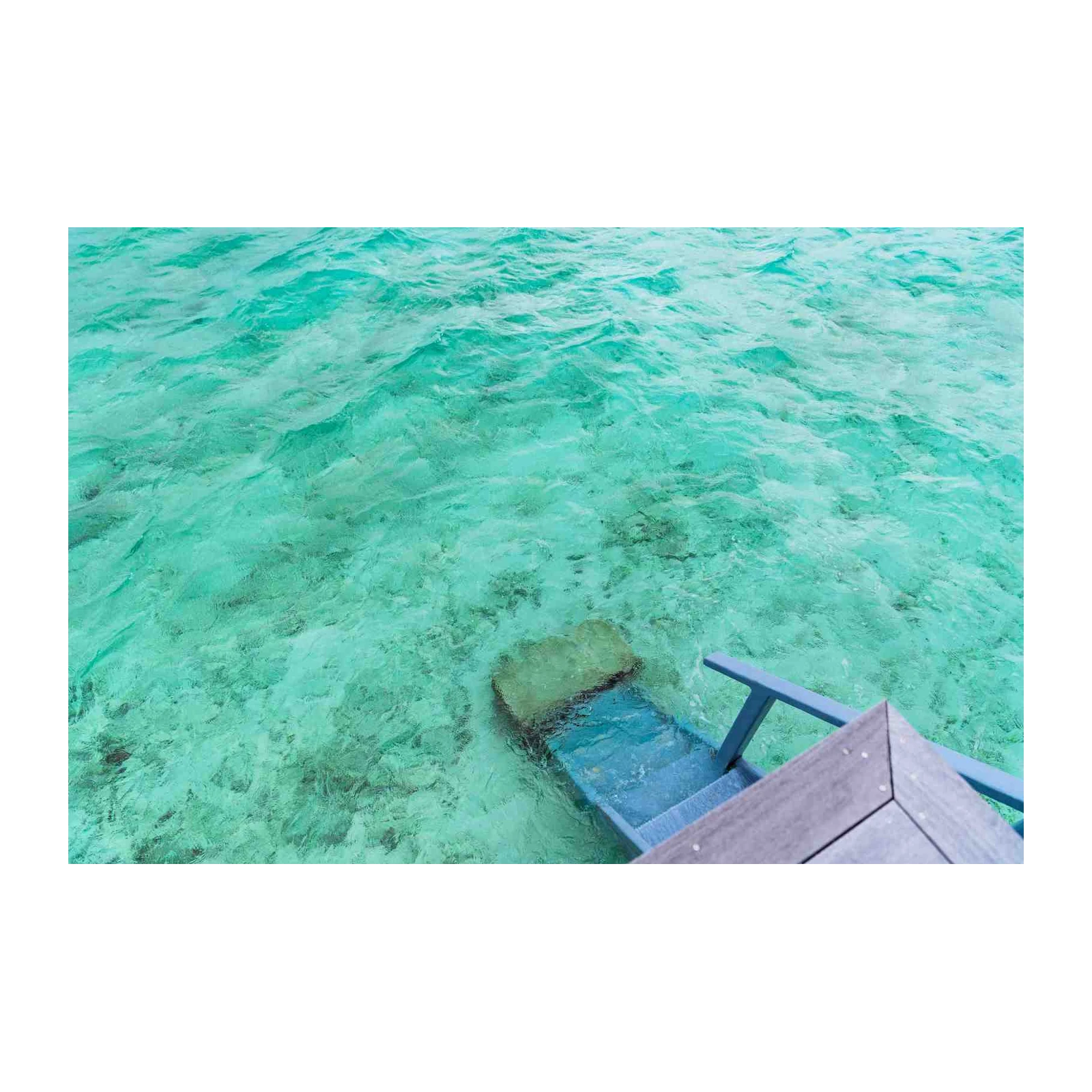 Tranquil Turquoise Water & Steps Wall Art