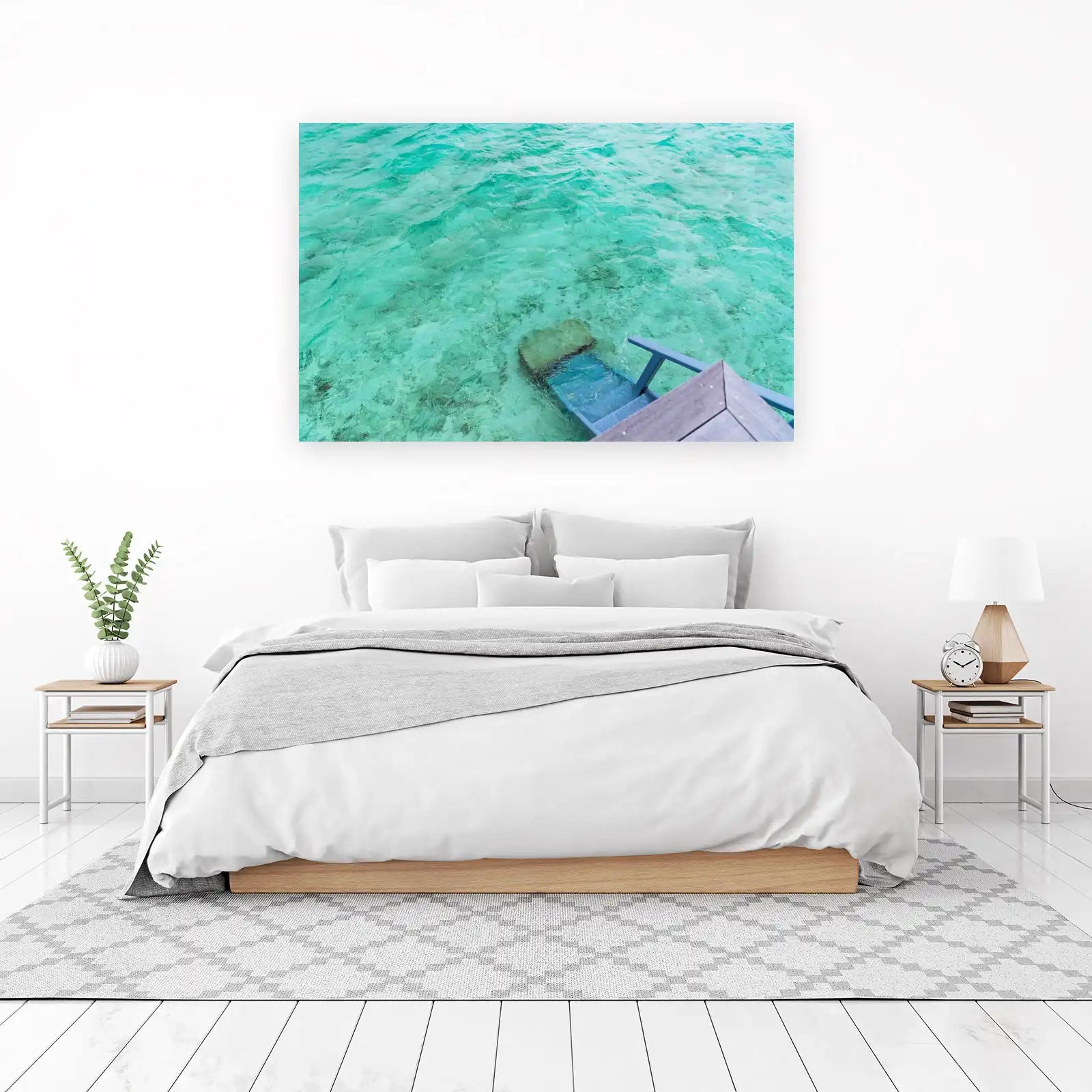 Tranquil Turquoise Water & Steps Wall Art
